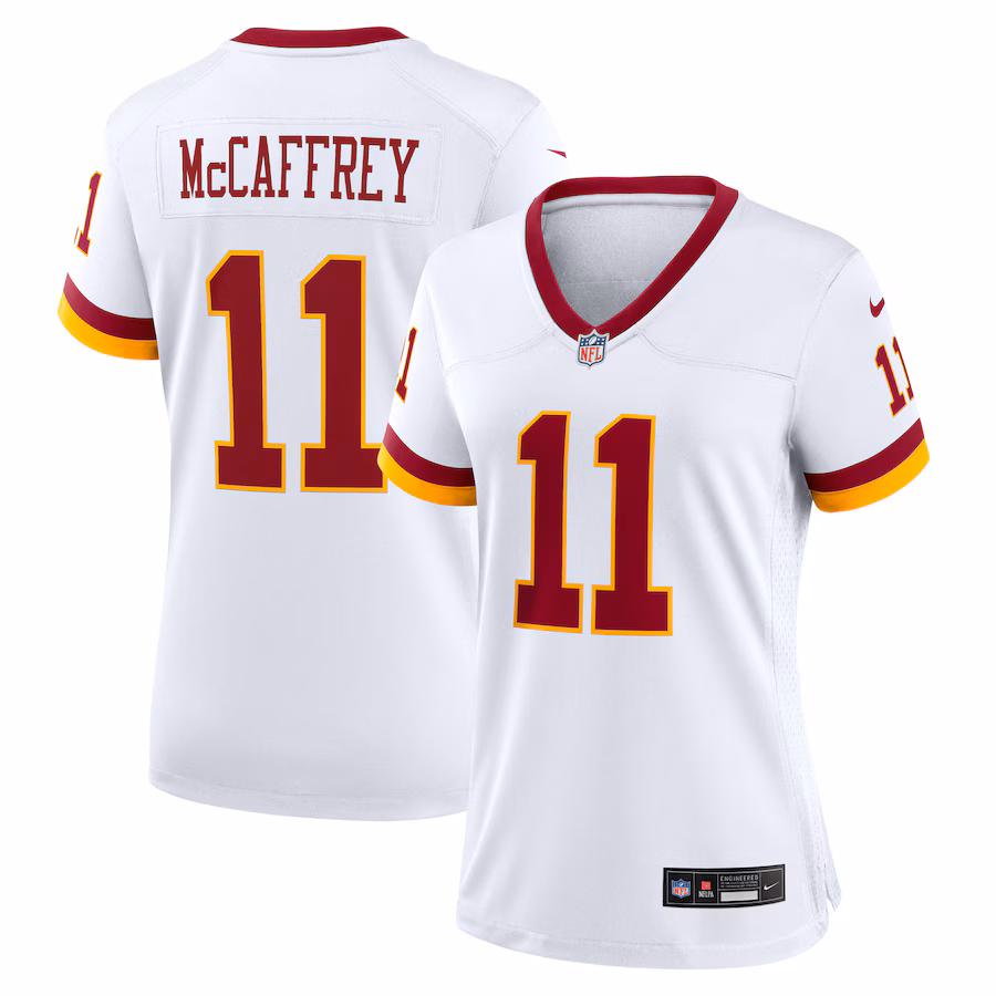 Women's Washington Commanders Luke McCaffrey Nike White Game Super Bowl Era Jersey - Jersey
