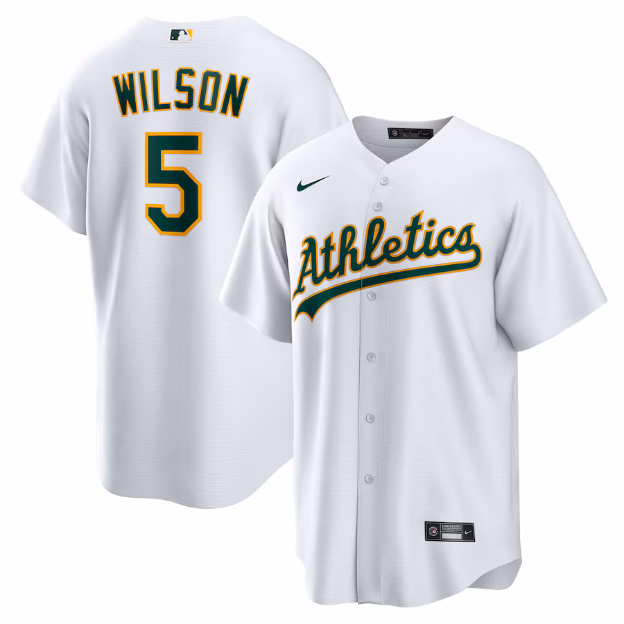 Youth Athletics Jacob Wilson Nike White Home Replica Jersey - Jersey