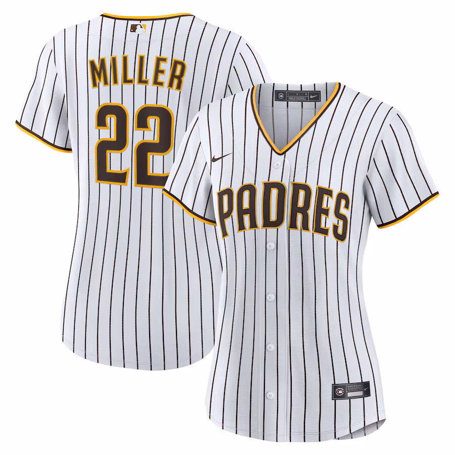 Women's San Diego Padres Mason Miller Nike White Home Replica Jersey - Jersey