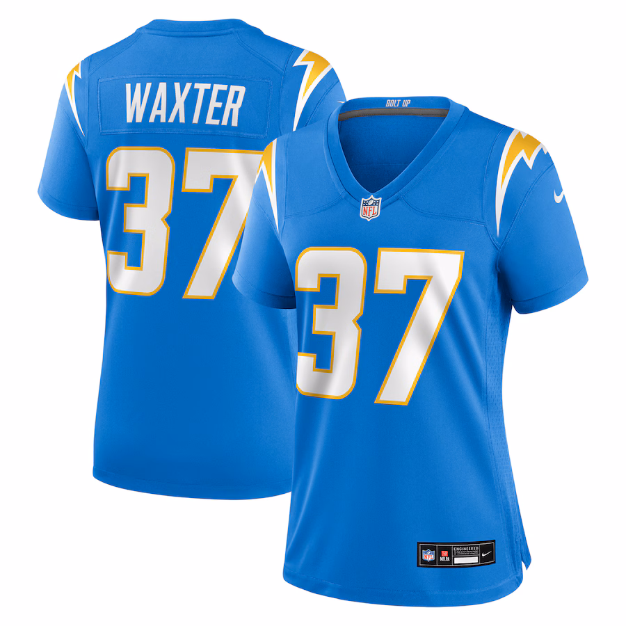 Women's Los Angeles Chargers Isas Waxter Nike Powder Blue Team Game Jersey - Jersey