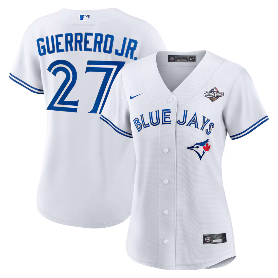 Women's Toronto Blue Jays Vladimir Guerrero Jr. Nike White 2025 World Series Home Replica Jersey - Jersey