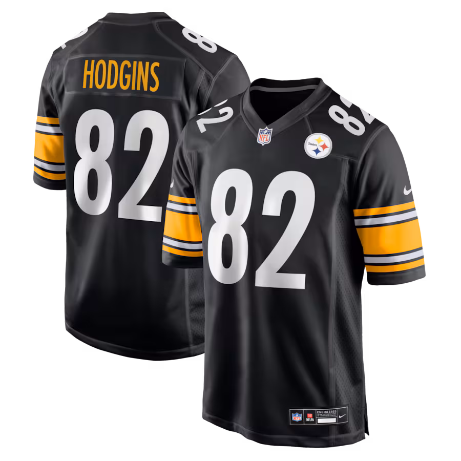 Men's Pittsburgh Steelers Isaiah Hodgins Nike Black Team Game Jersey - Jersey