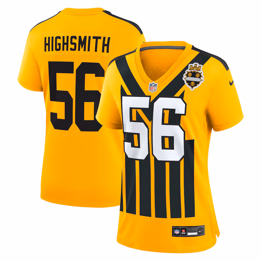 Women's Pittsburgh Steelers Alex Highsmith Nike Gold Alternate Game Jersey - Jersey