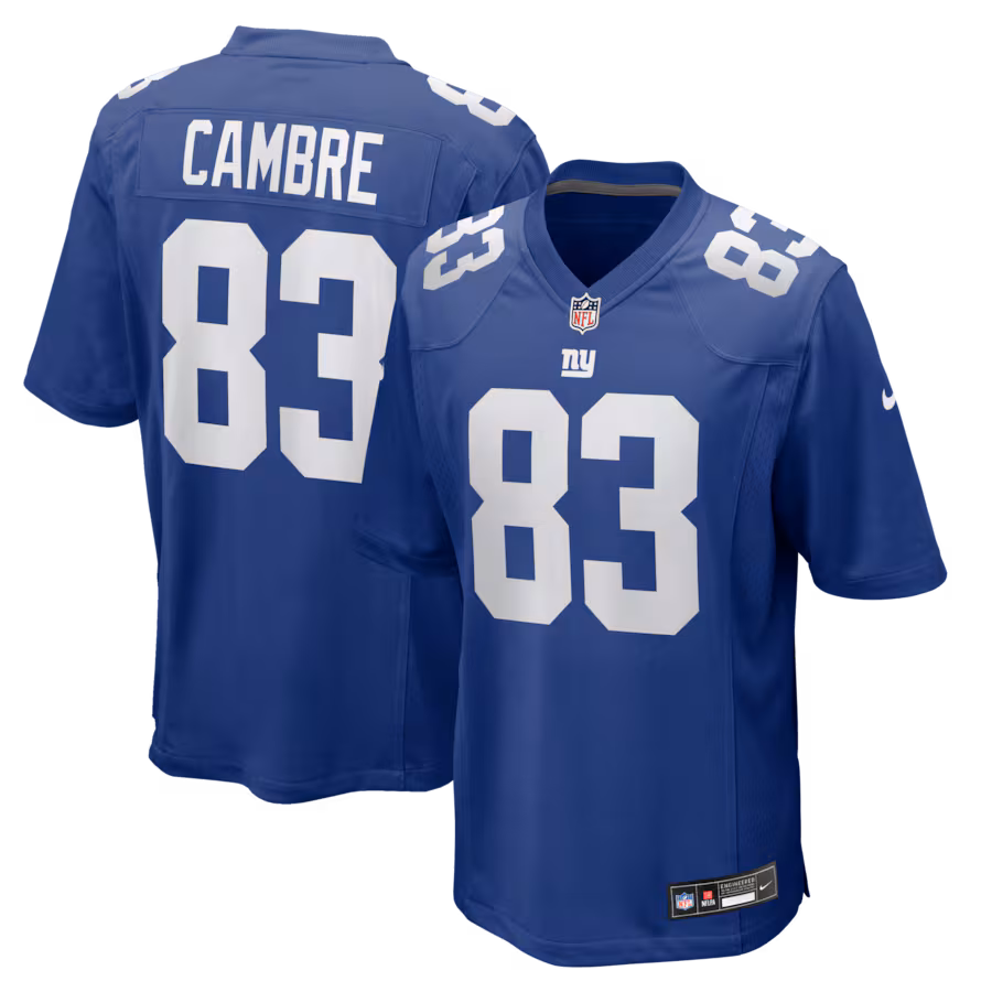 Men's New York Giants Dalen Cambre Nike Royal Team Game Jersey - Jersey