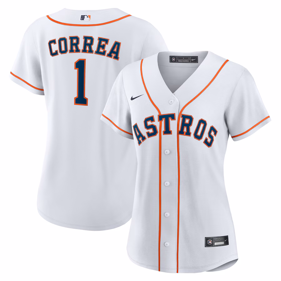 Women's Houston Astros Carlos Correa Nike White Home Replica Jersey - Jersey