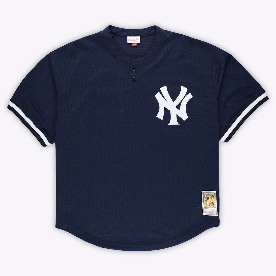 Men's New York Yankees Mariano Rivera Mitchell & Ness Navy Cooperstown Collection Batting Practice Jersey - Jersey