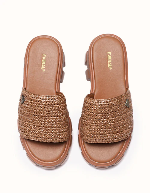 EVERAU? Woven Flatform Sandals