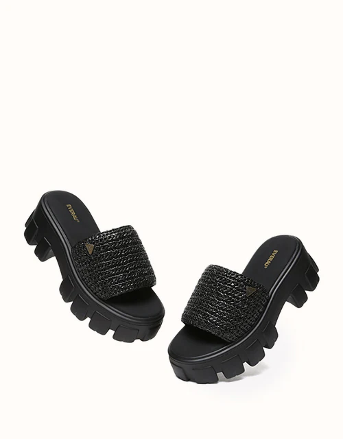 EVERAU? Woven Flatform Sandals