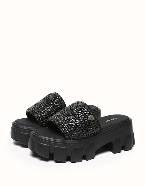 EVERAU? Woven Flatform Sandals