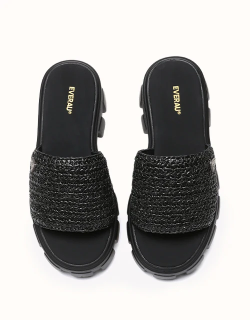 EVERAU? Woven Flatform Sandals