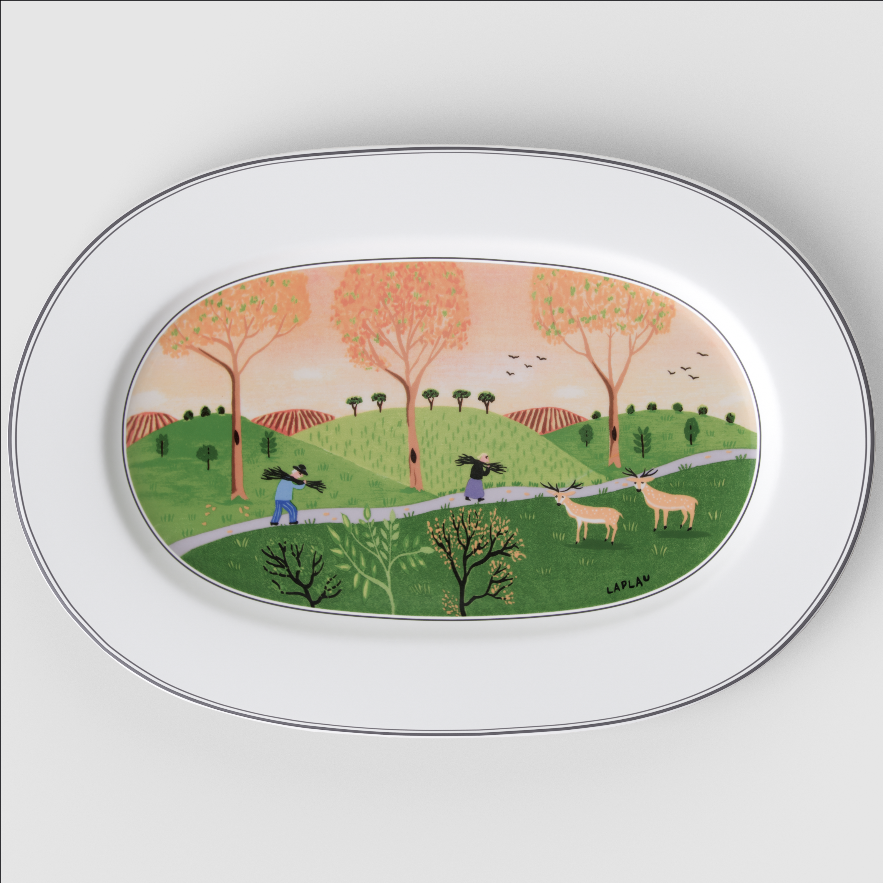 Design Naif Servierplatte