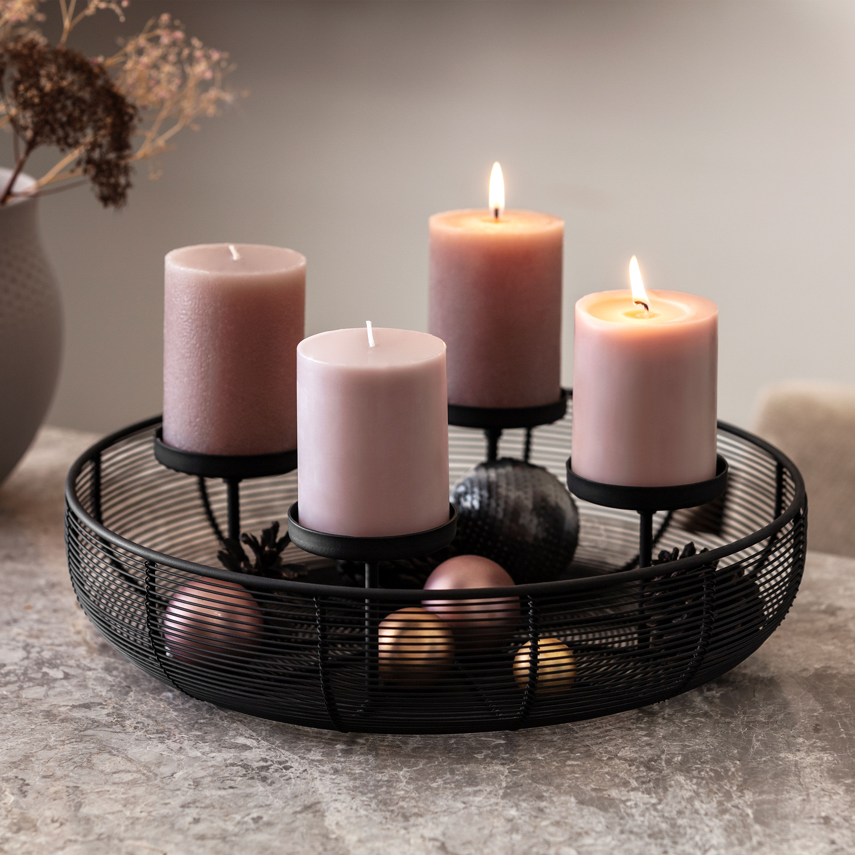 Black XMAS Adventskranz