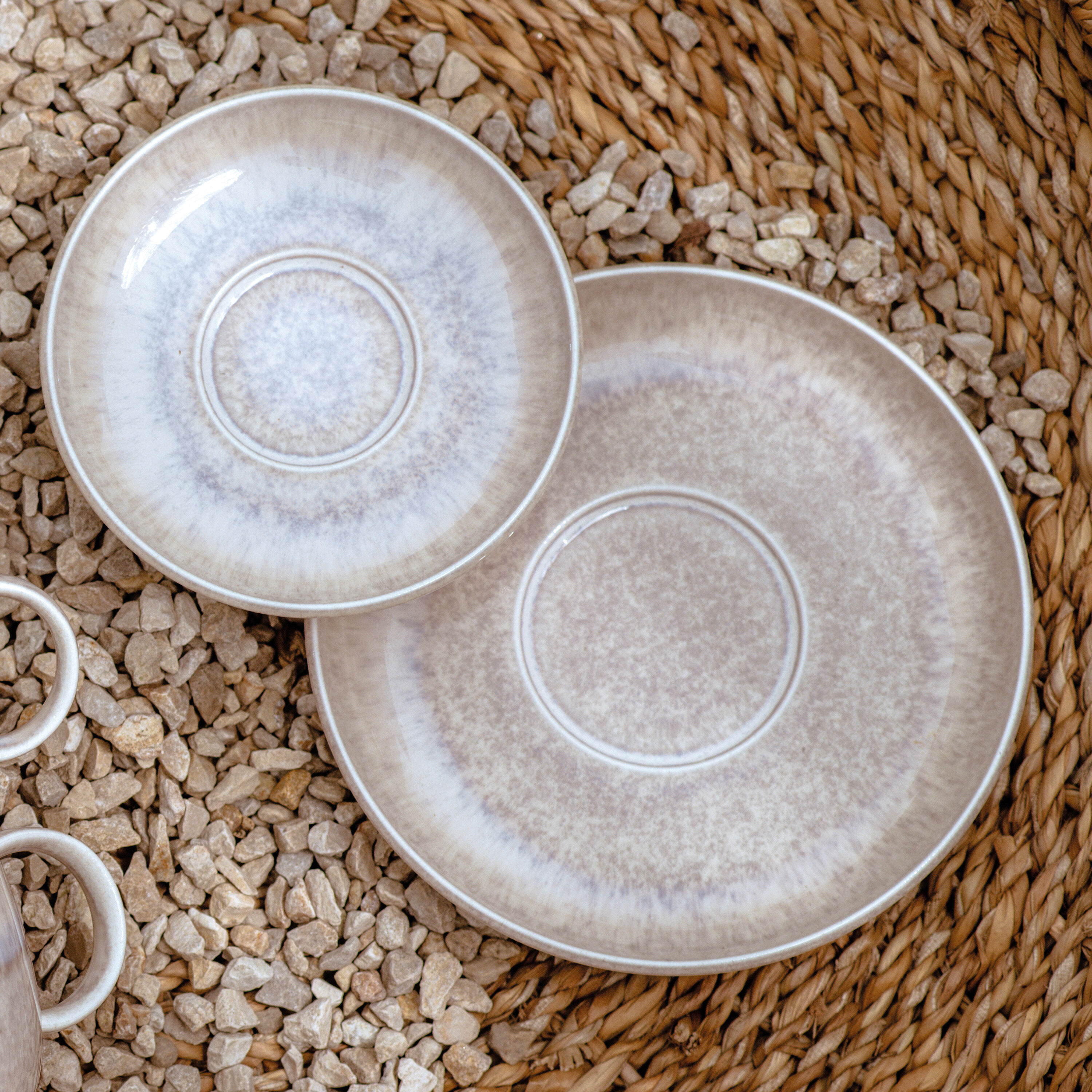 Perlemor Kaffee-Untertasse