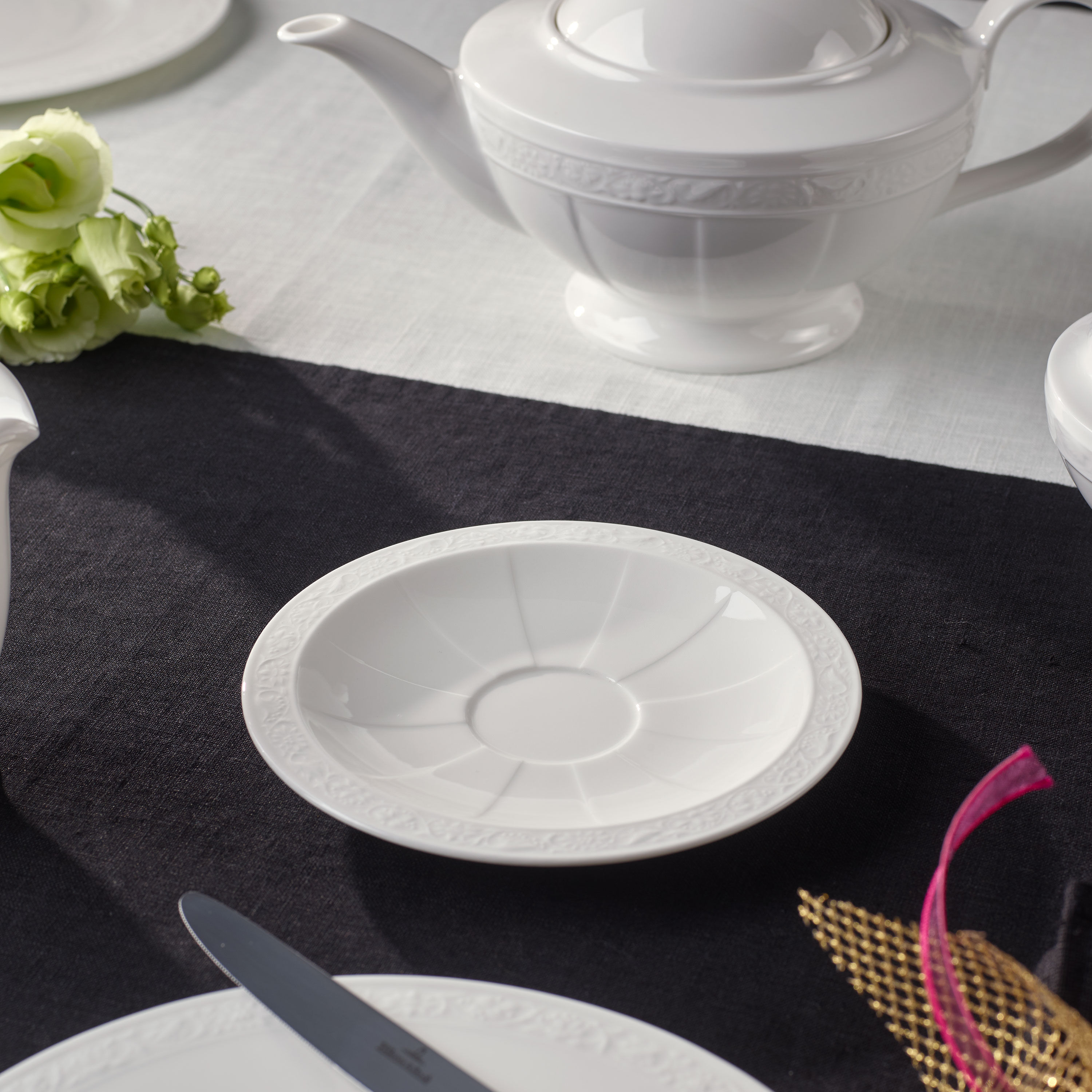 White Pearl Kaffee-Untertasse