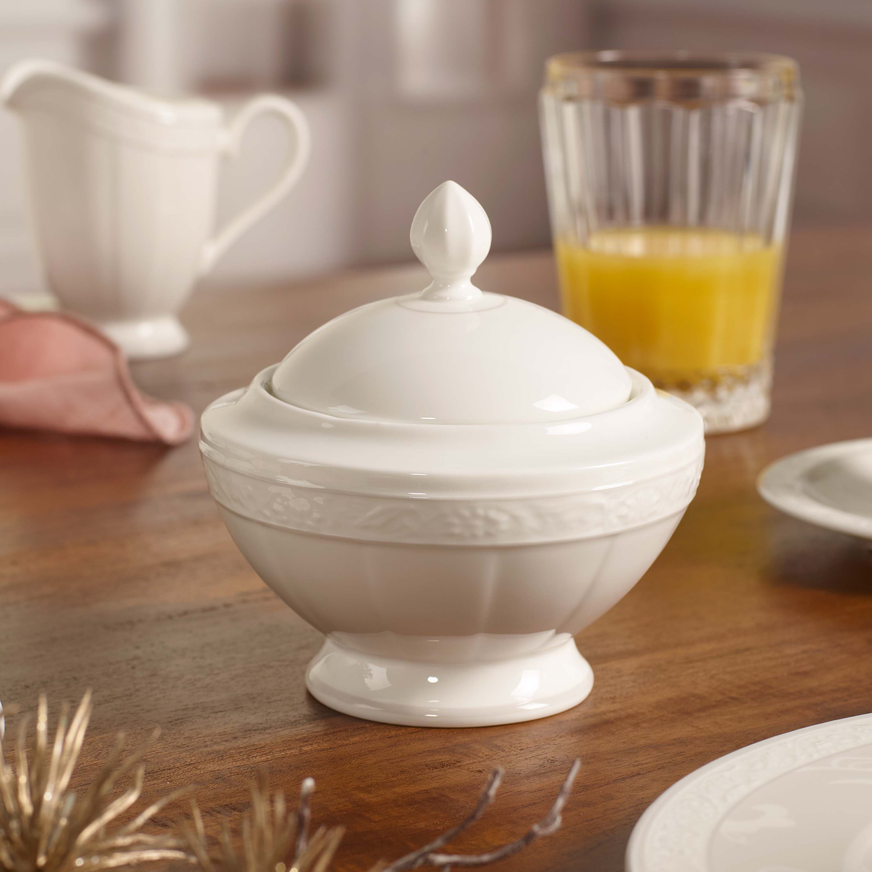 Gray Pearl Zuckerdose