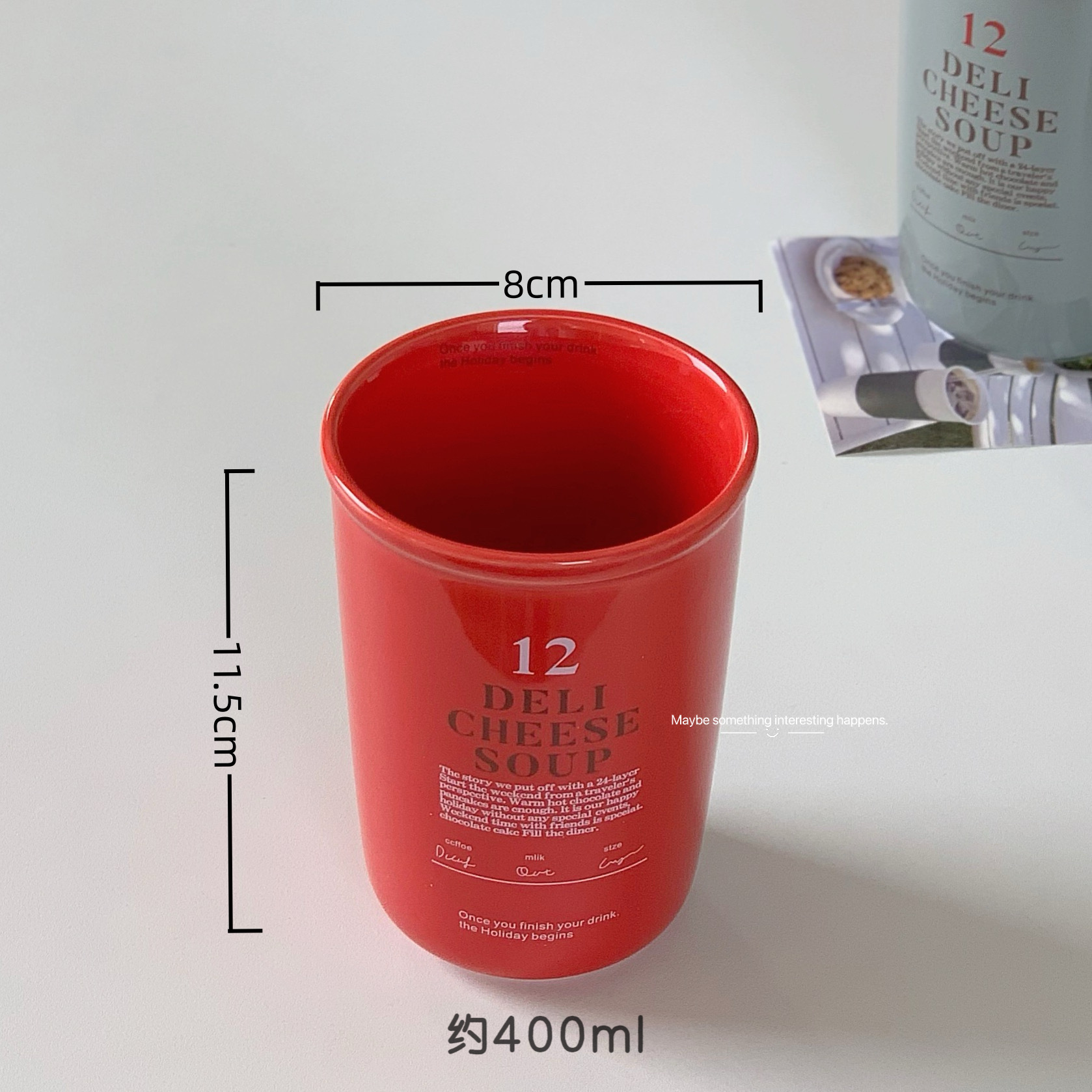 Deli Cheese Soup Ceramic Cup