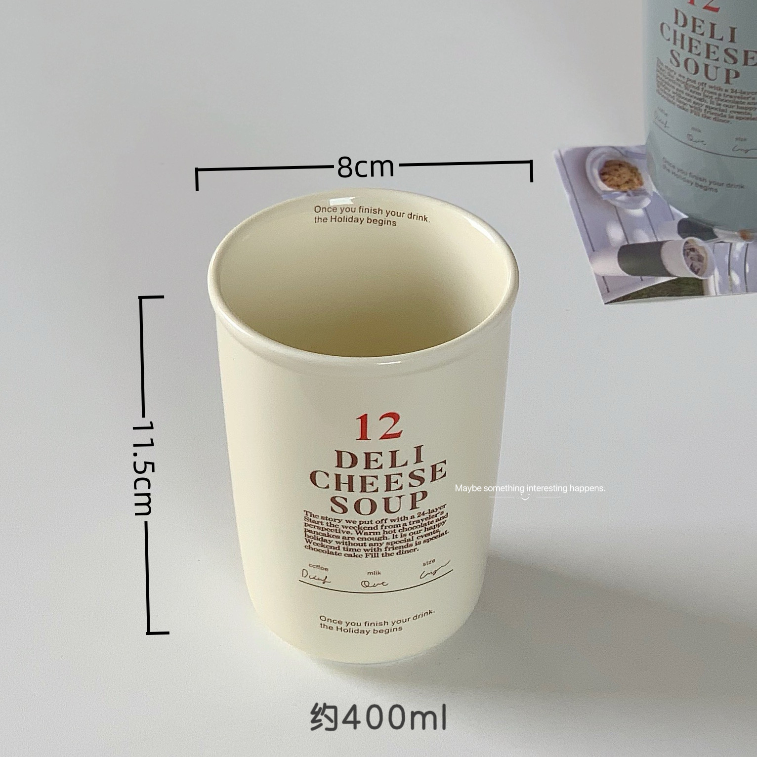 Deli Cheese Soup Ceramic Cup