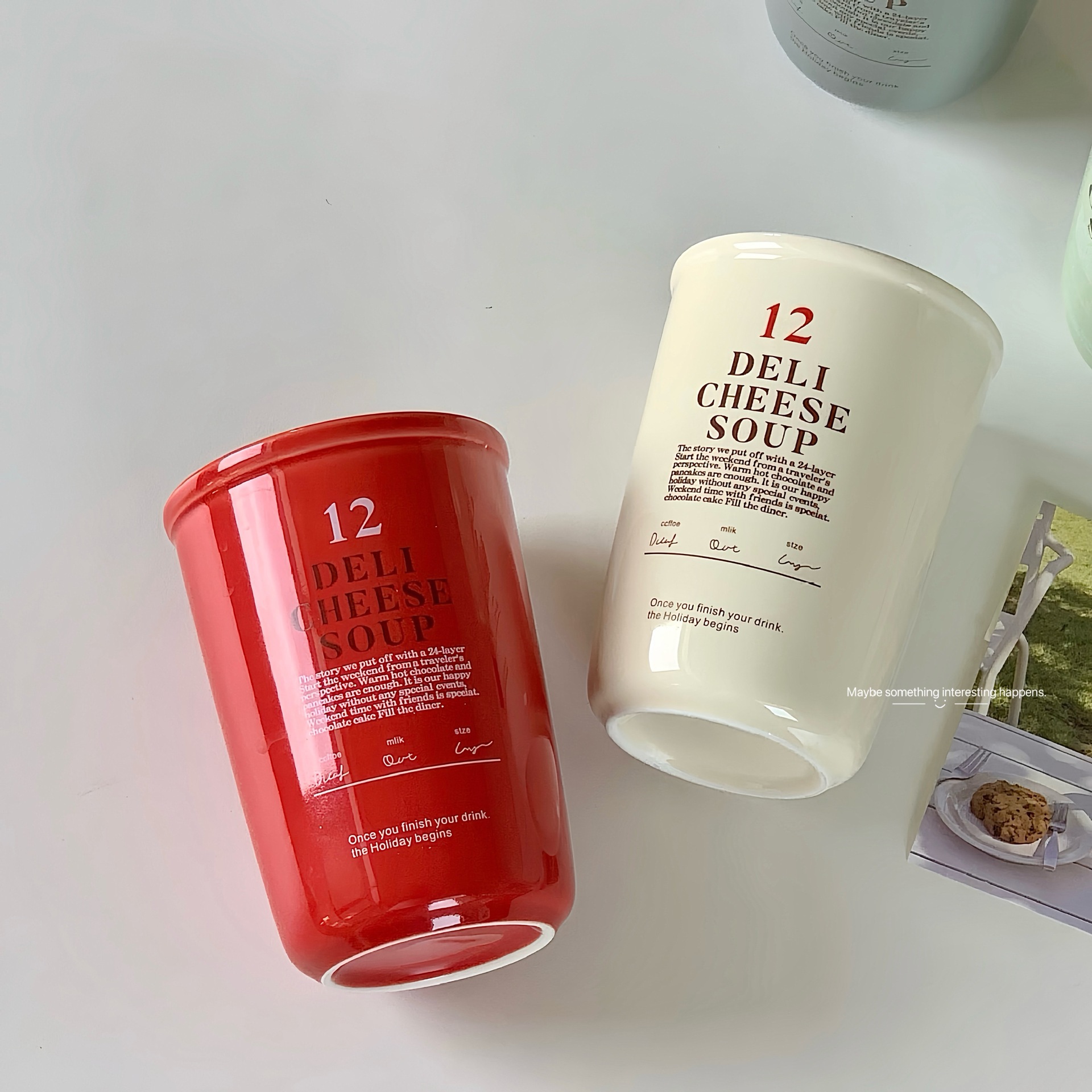 Deli Cheese Soup Ceramic Cup