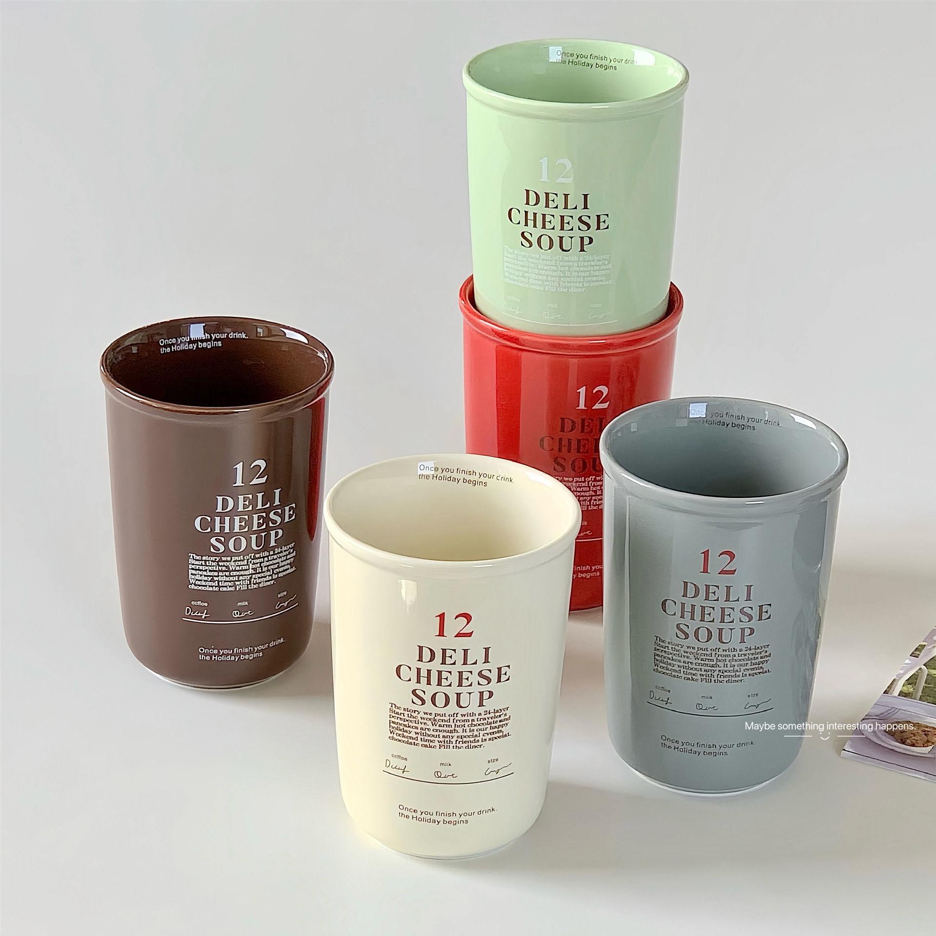 Deli Cheese Soup Ceramic Cup