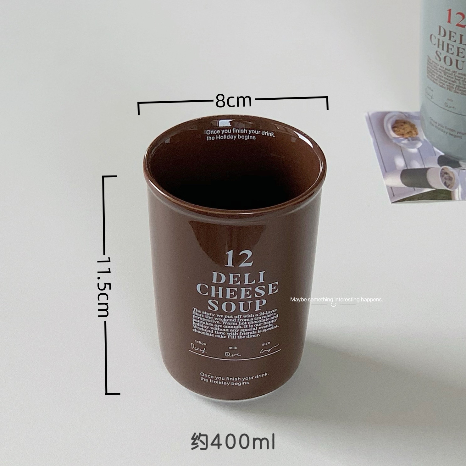 Deli Cheese Soup Ceramic Cup