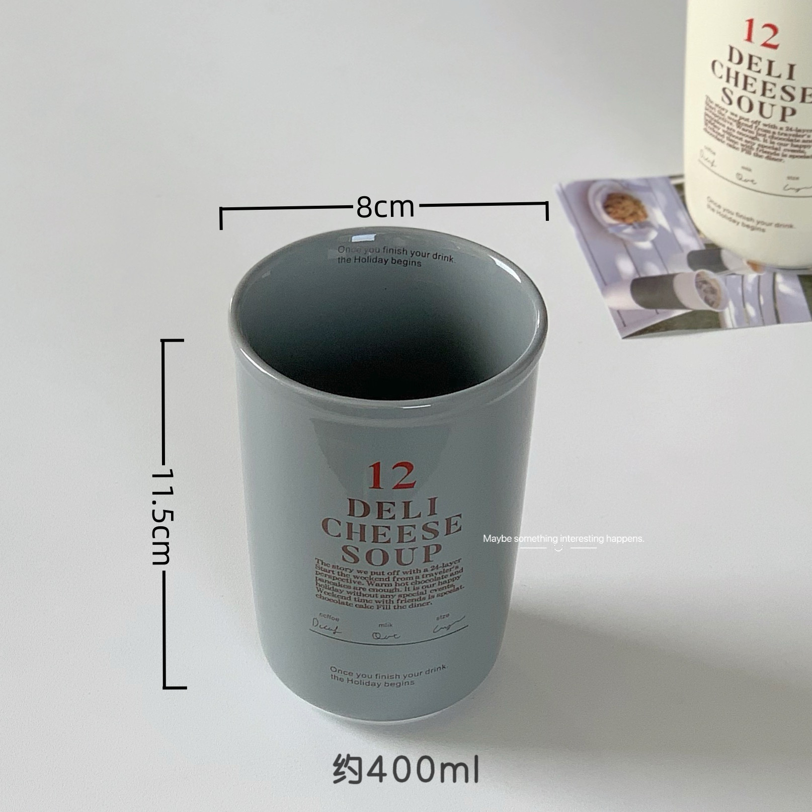 Deli Cheese Soup Ceramic Cup