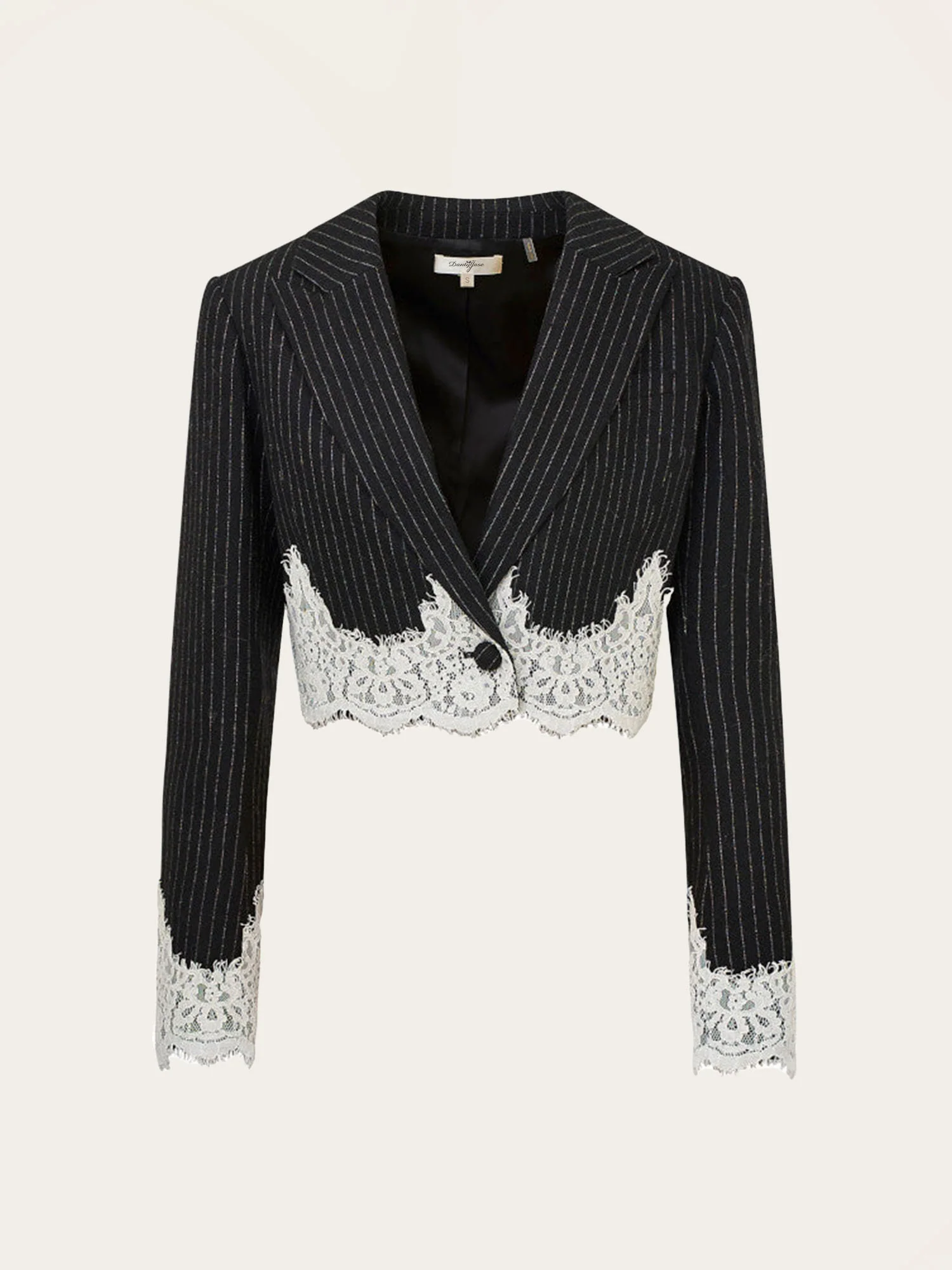 Pinstripe Lace Blazer - XPRESSC