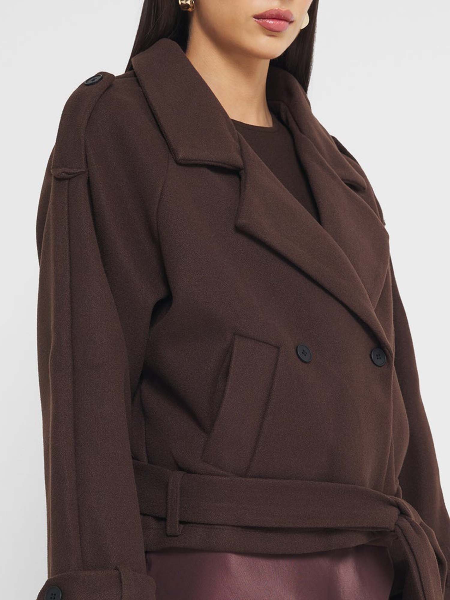 Double-Breasted Wool Coat - XPRESSC