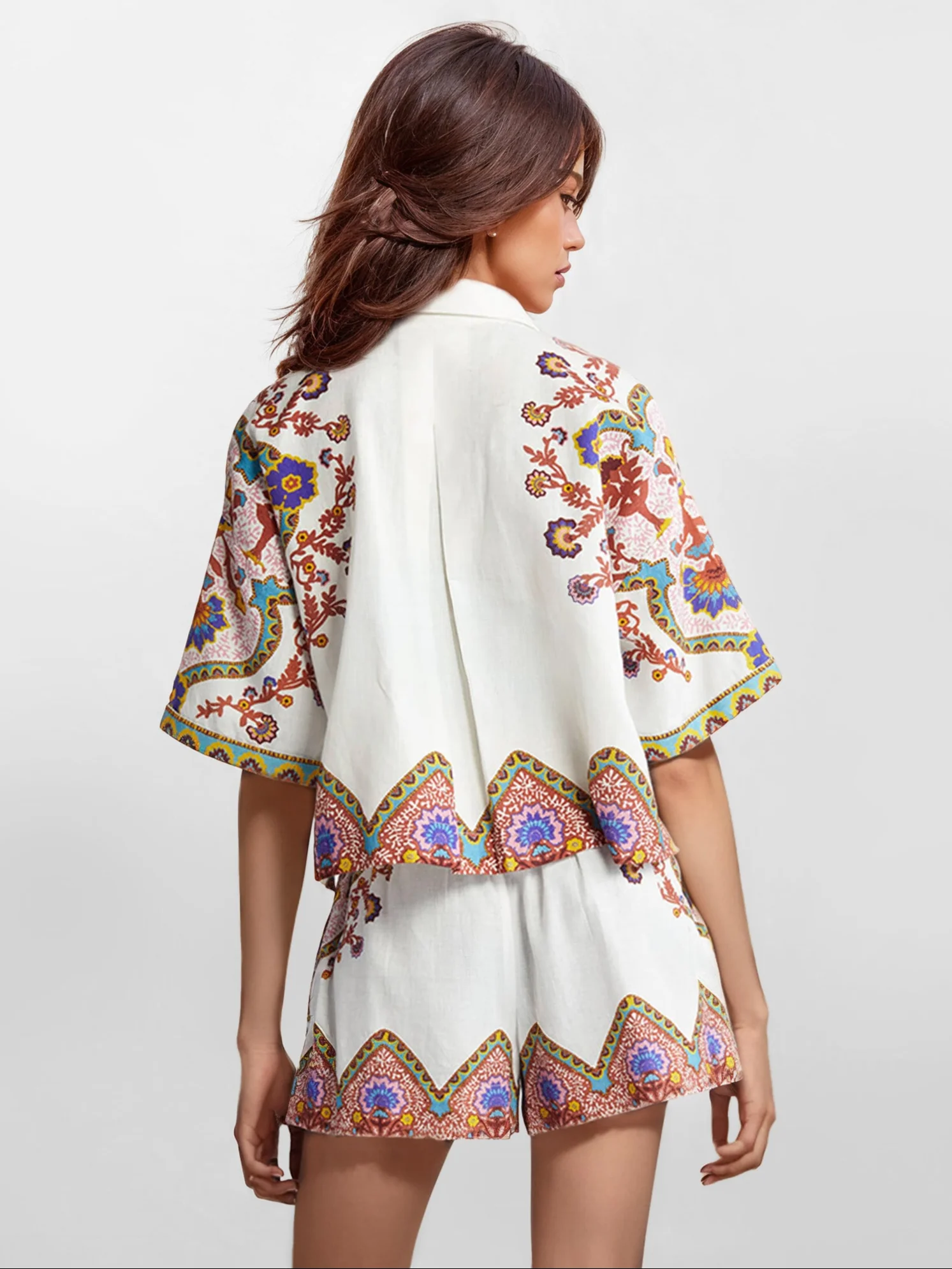 Bohemian Floral Print Two-Piece Set - XPRESSC