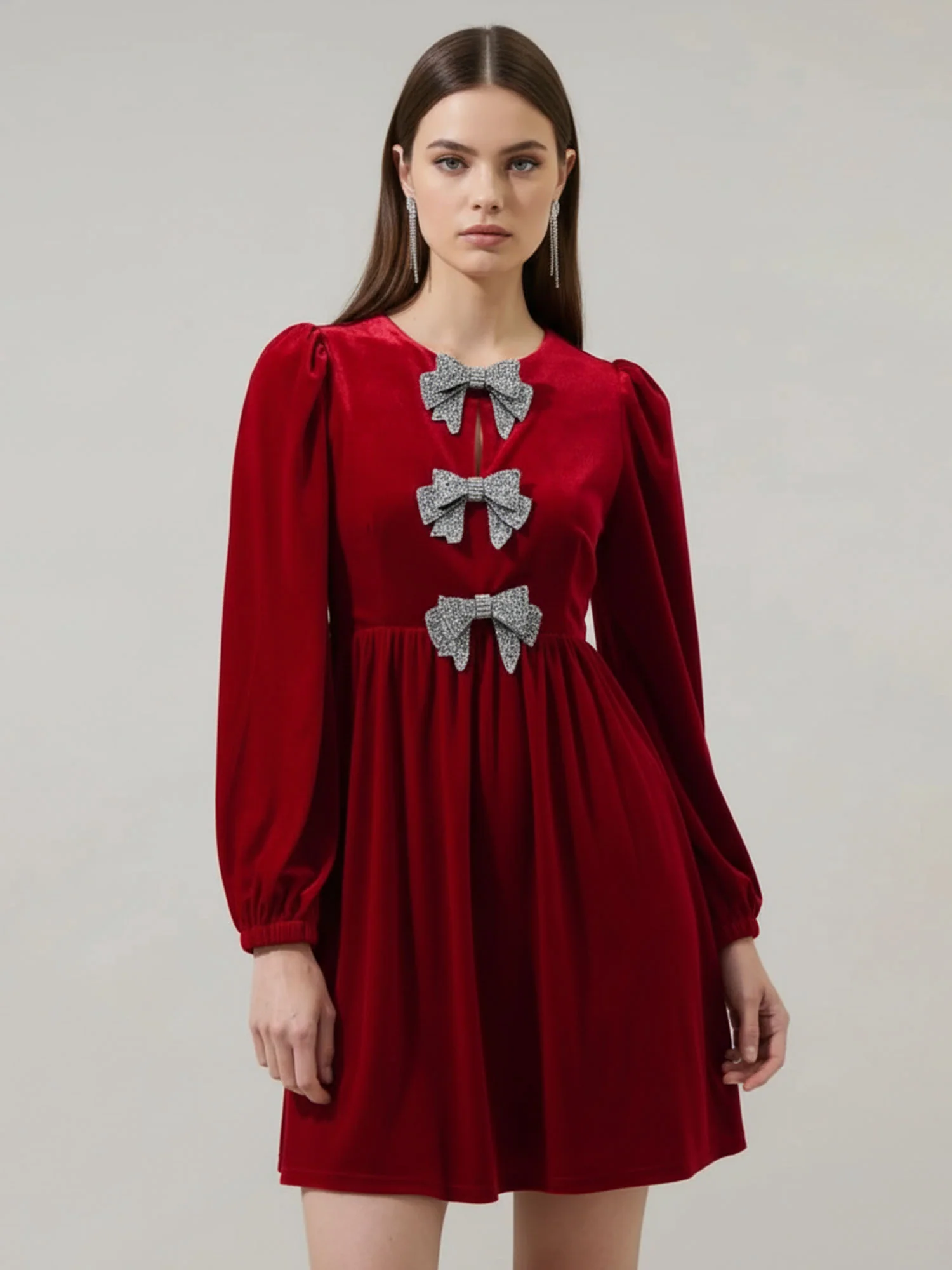 Bowed Reverie Mini Dress - XPRESSC