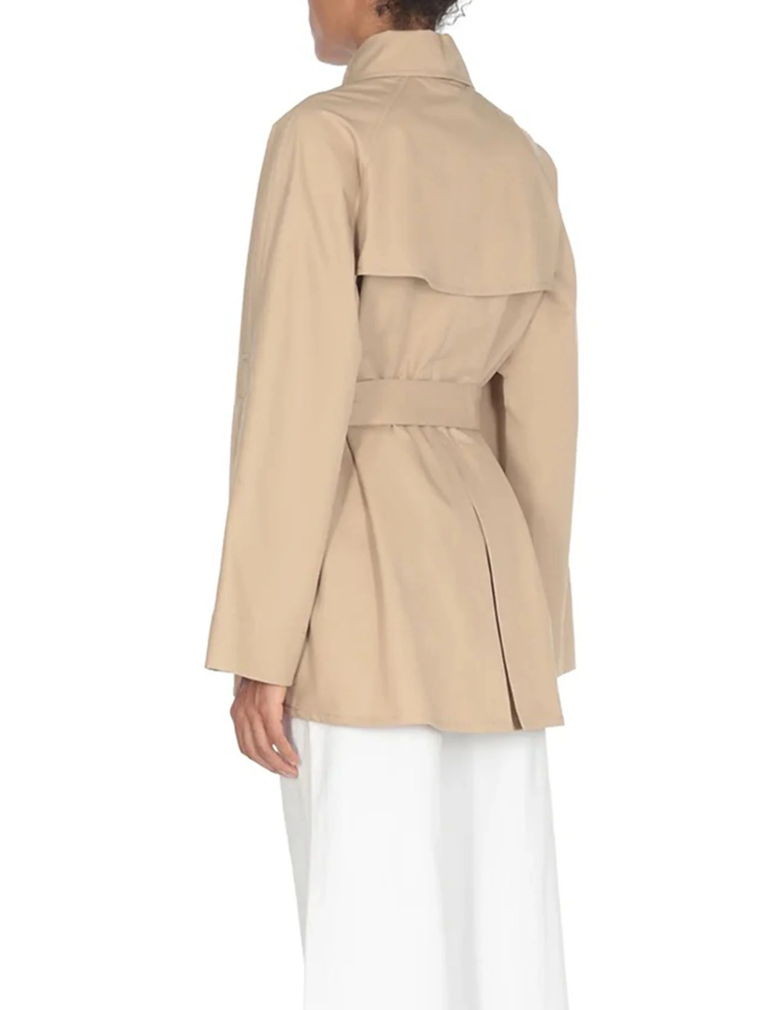Belted Khaki Trench Jacket - XPRESSC