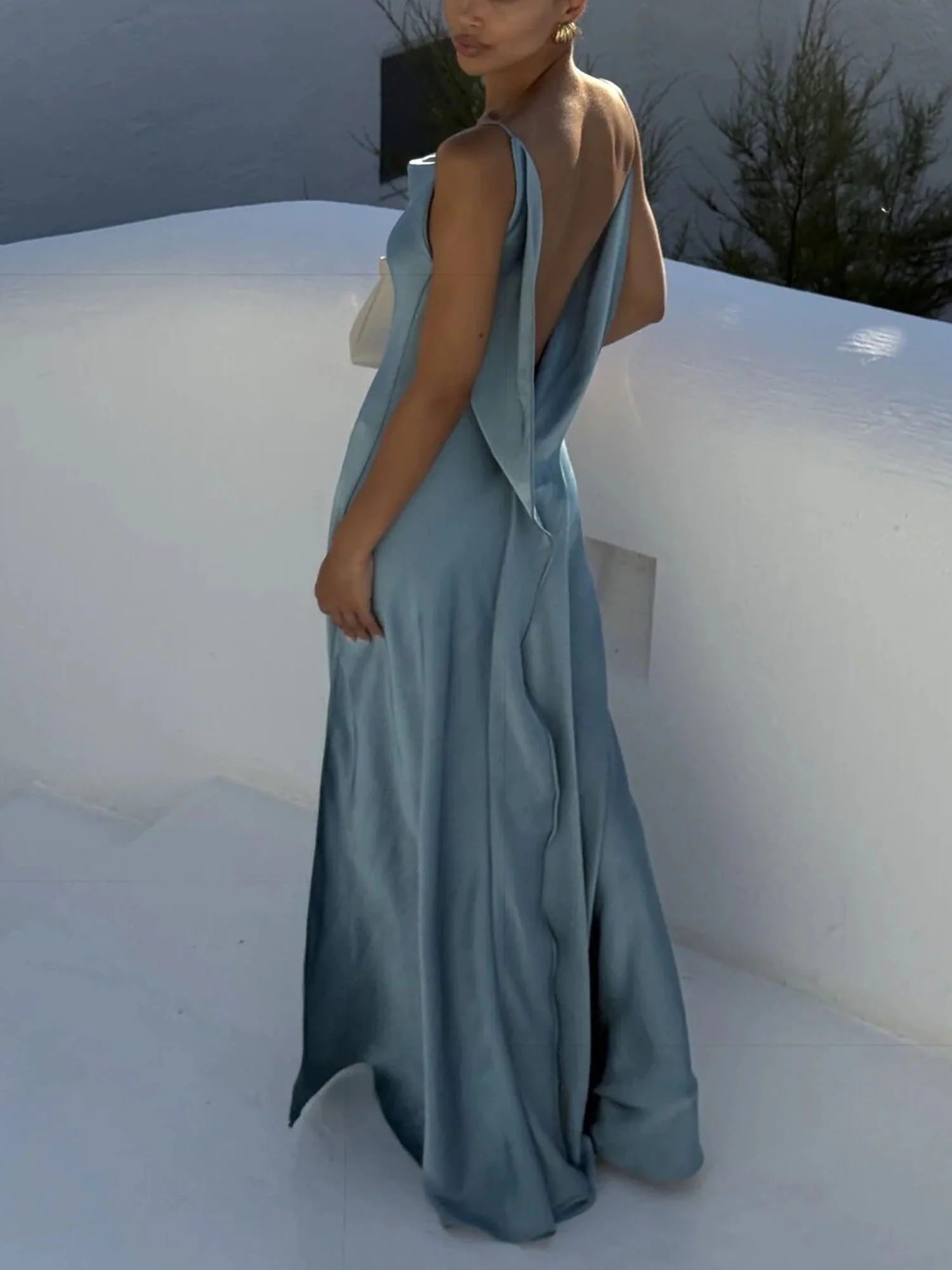 Elegant Bordeaux Maxi Dress - XPRESSC