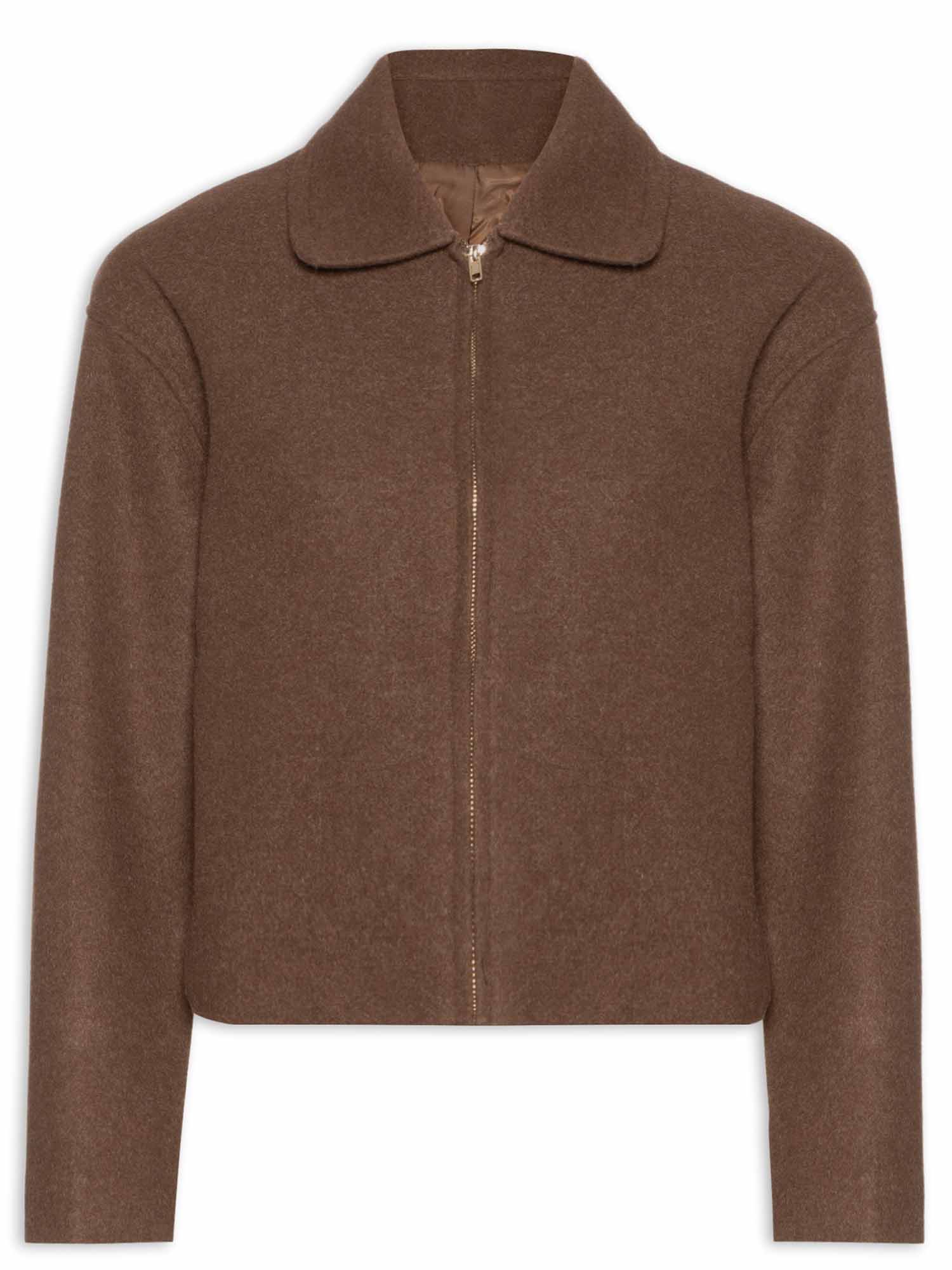 Cropped Wool-Blend Jacket - XPRESSC