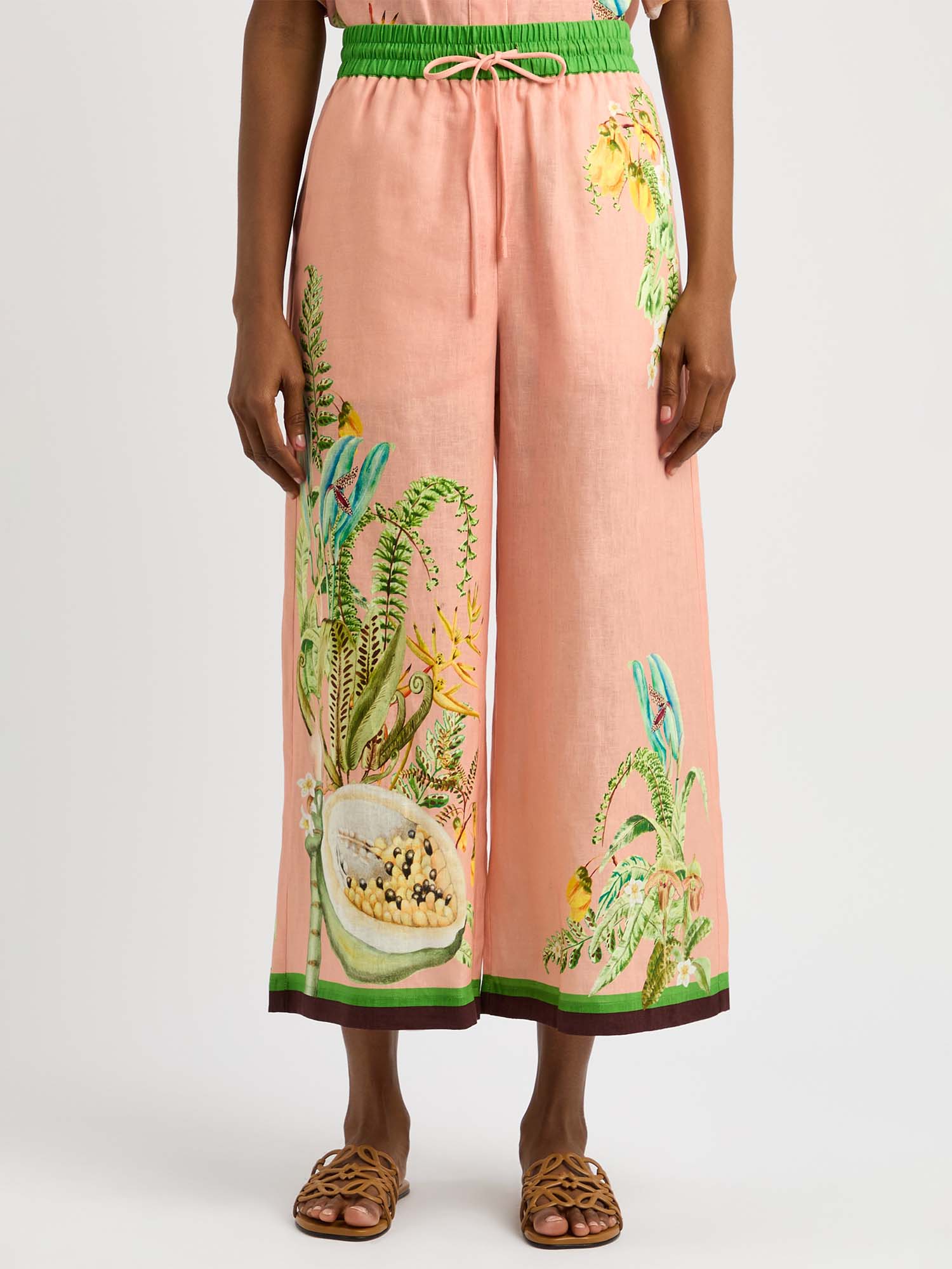 Papaya Paradise Wide-Leg Pants - XPRESSC