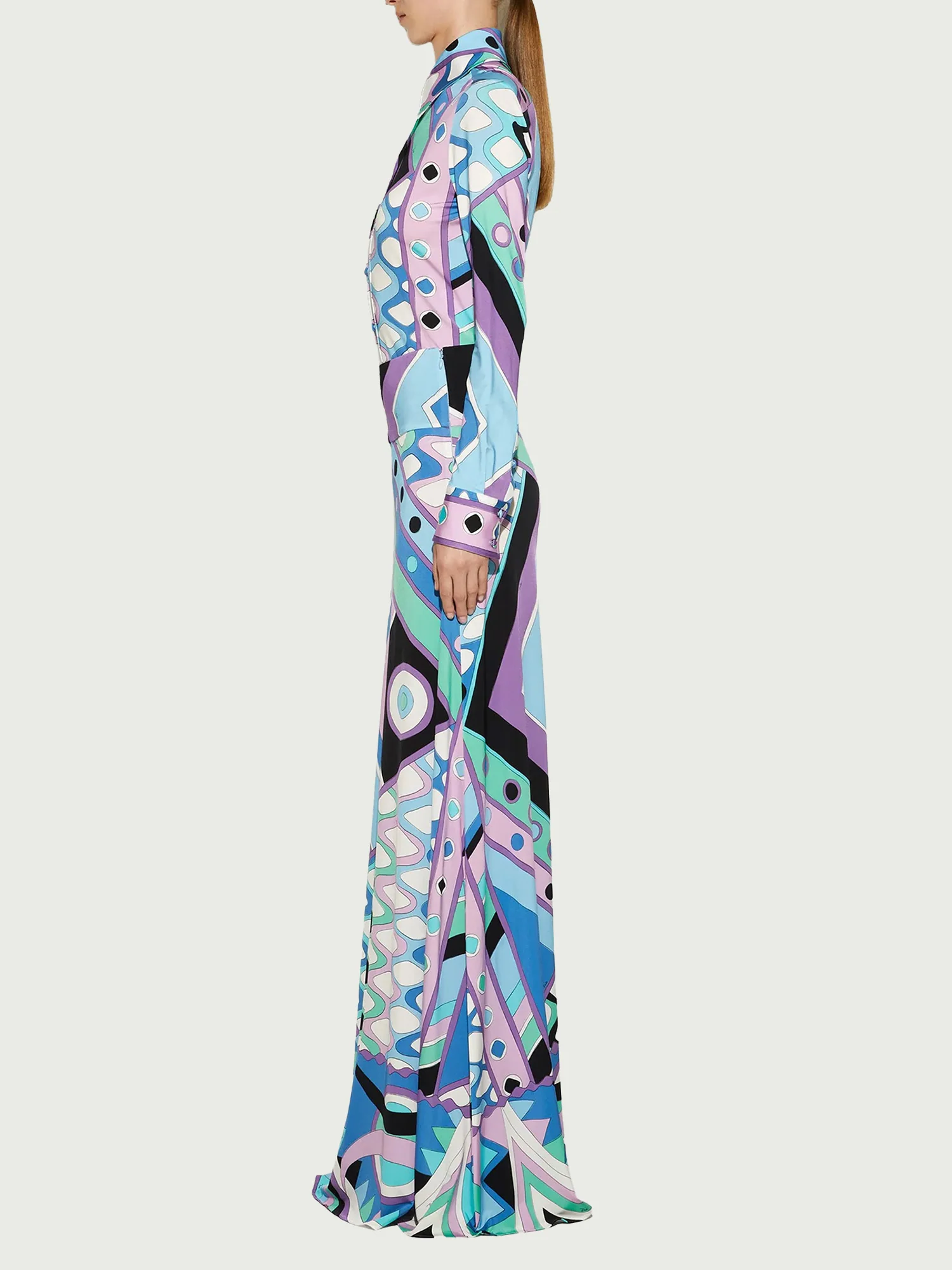 Geometric Print Shirt and Skirt Set - XPRESSC