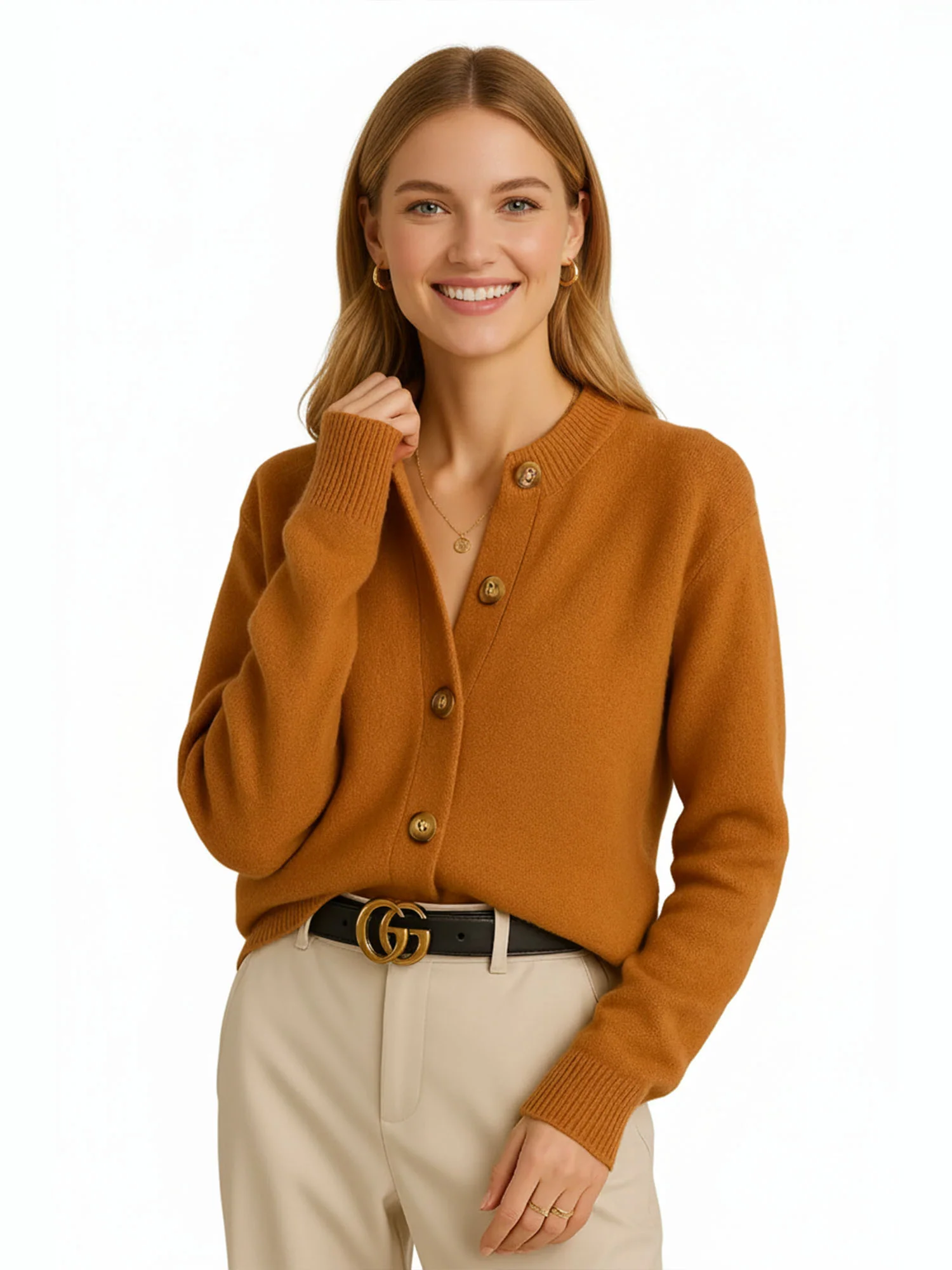 Retro Knit Button Cardigan - XPRESSC