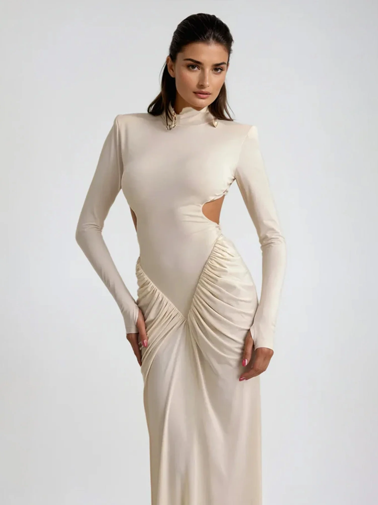 Pleated Whisper Maxi Dress - XPRESSC