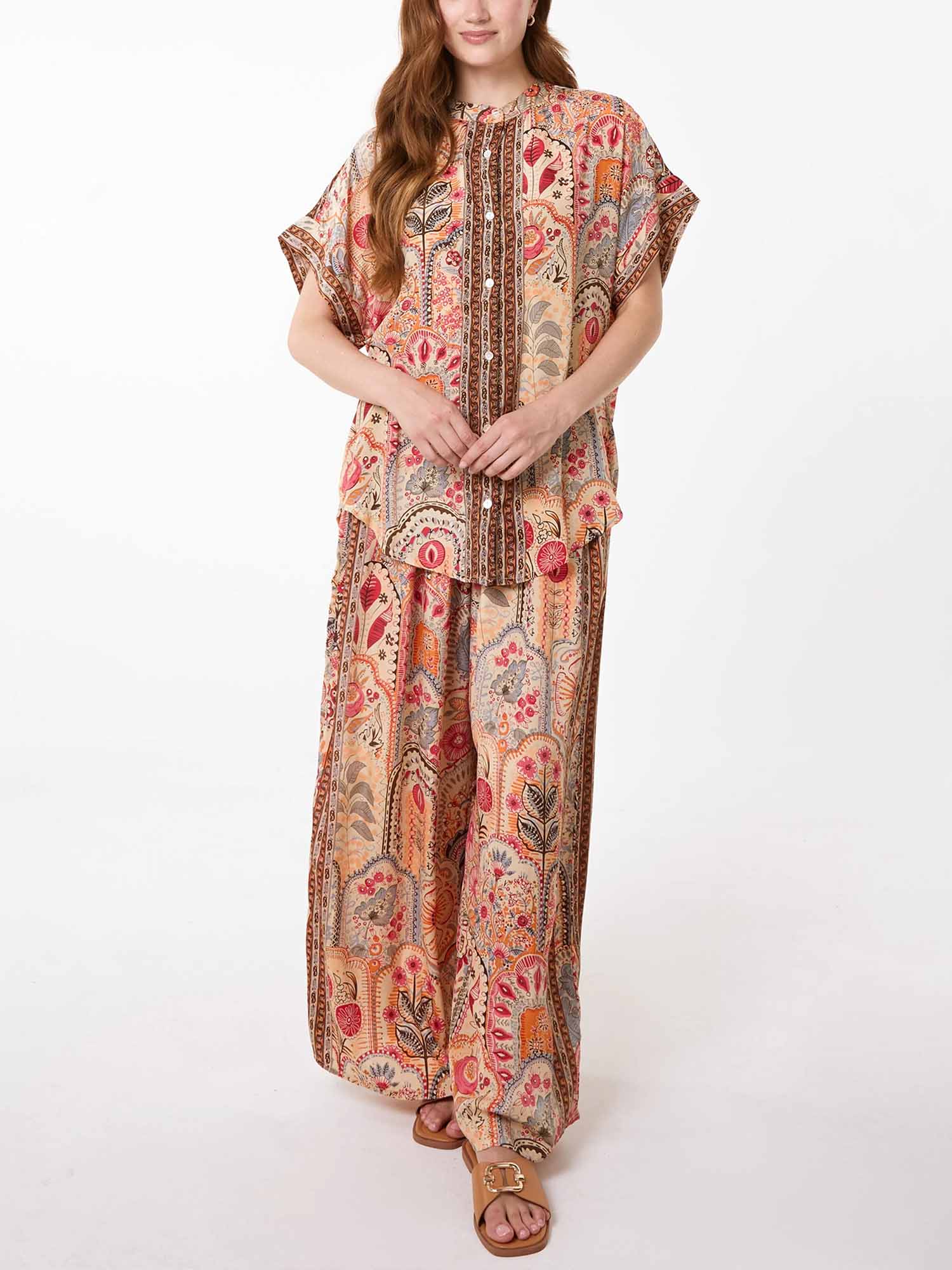 Terracotta Paisley Camp Shirt - XPRESSC