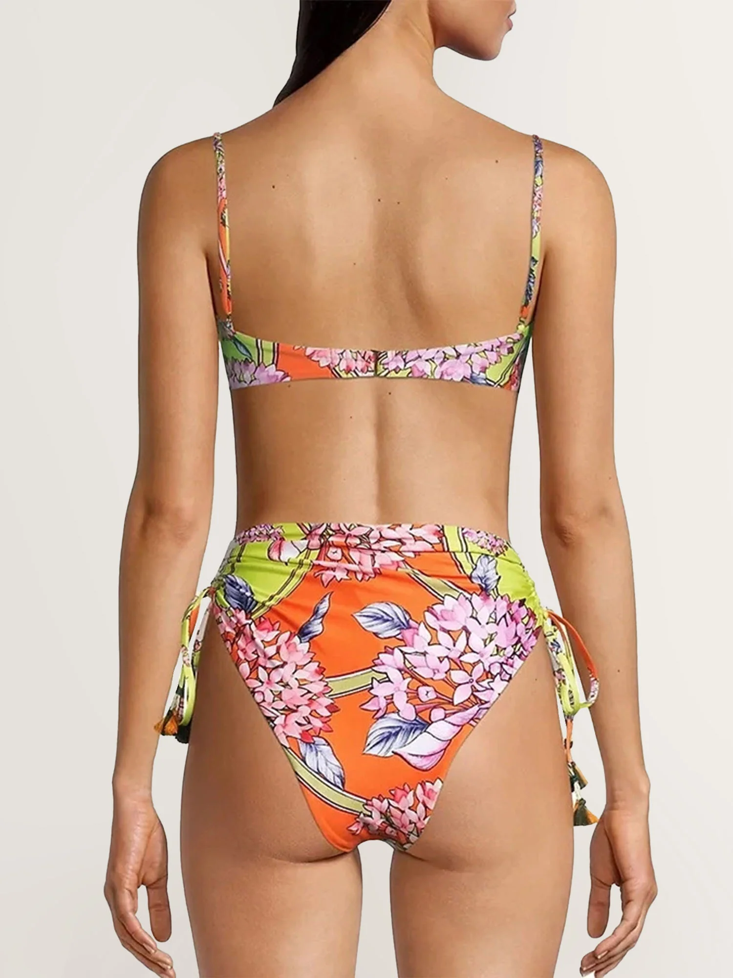 Floral Print Triangle Bikini - XPRESSC