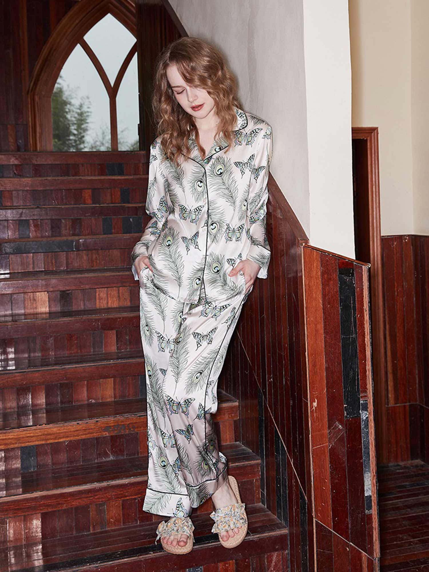 Butterfly Print Pajama Set - XPRESSC