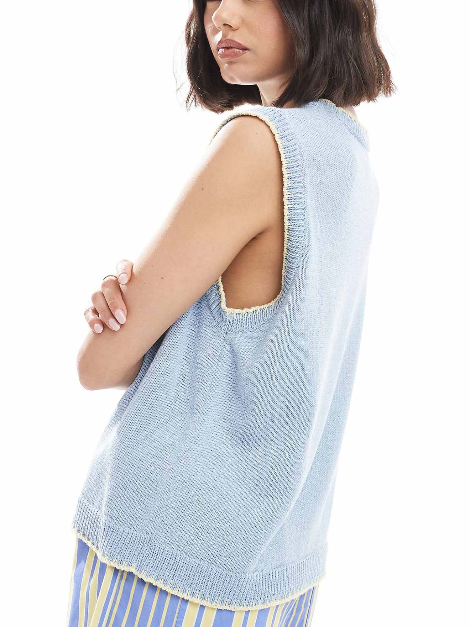 Lobster Pattern Knit Vest - XPRESSC