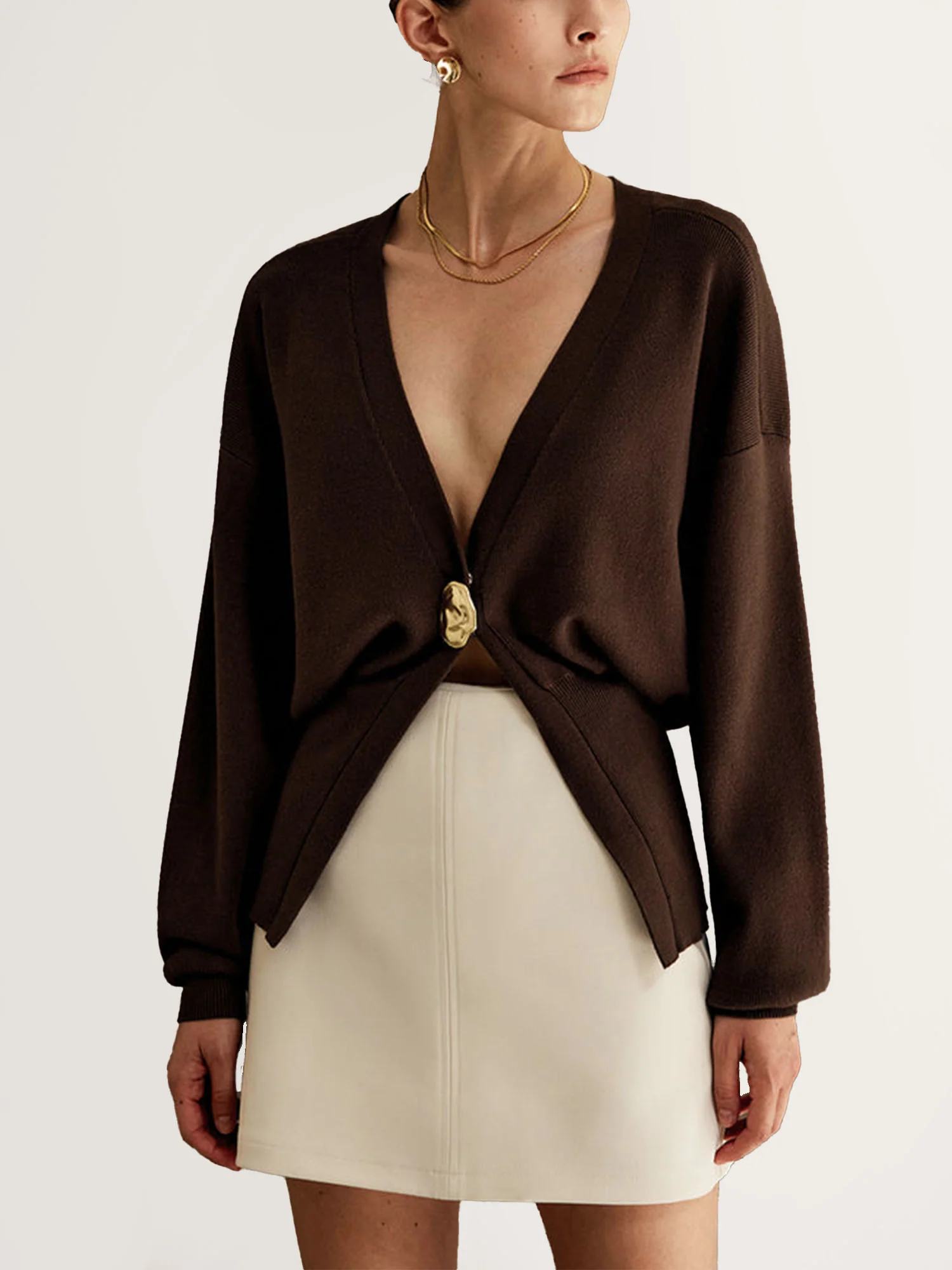 Wrap Front Knitted Cardigan - XPRESSC