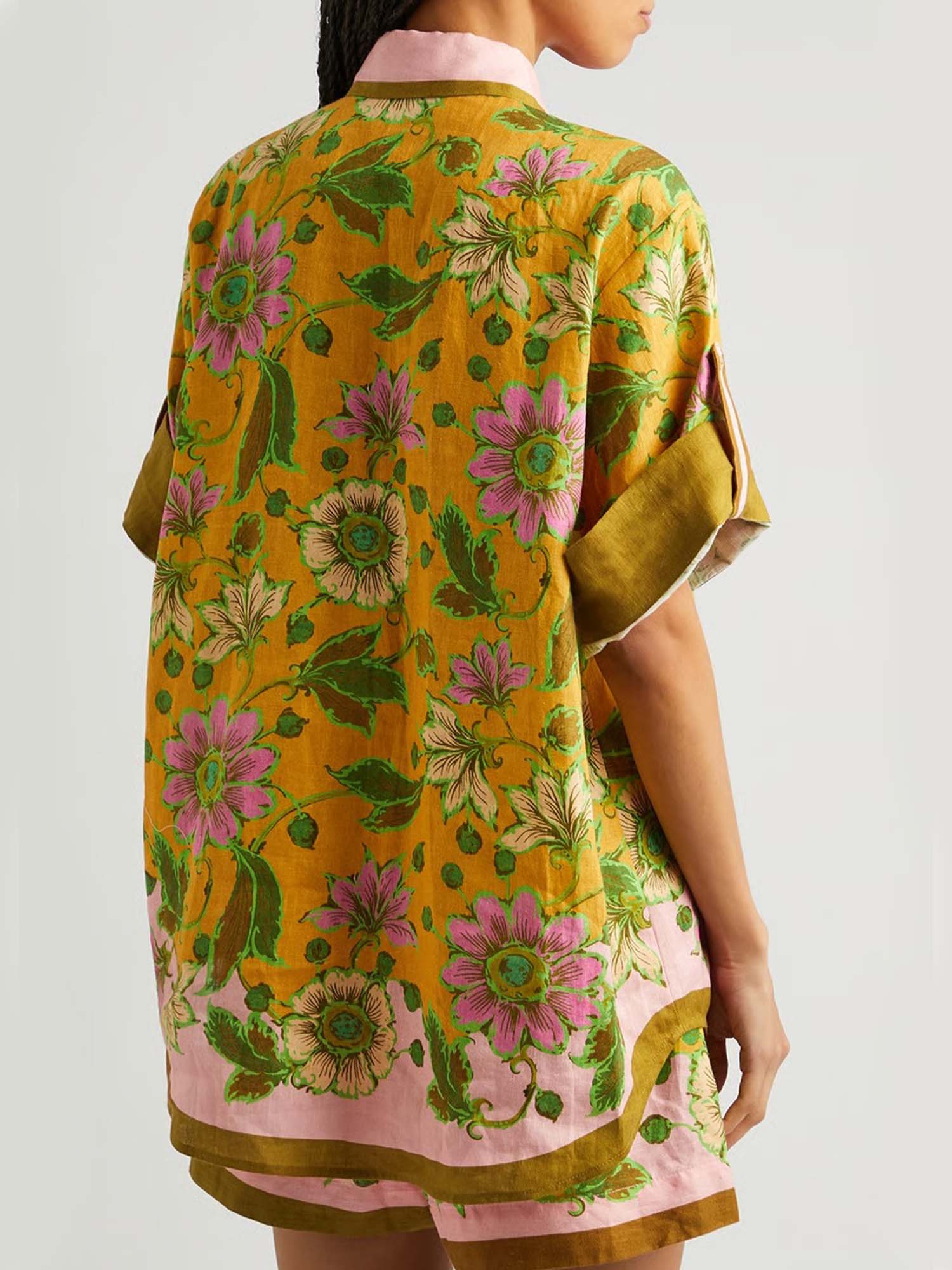 Tropical Botanical Shirt & Shorts Set - XPRESSC