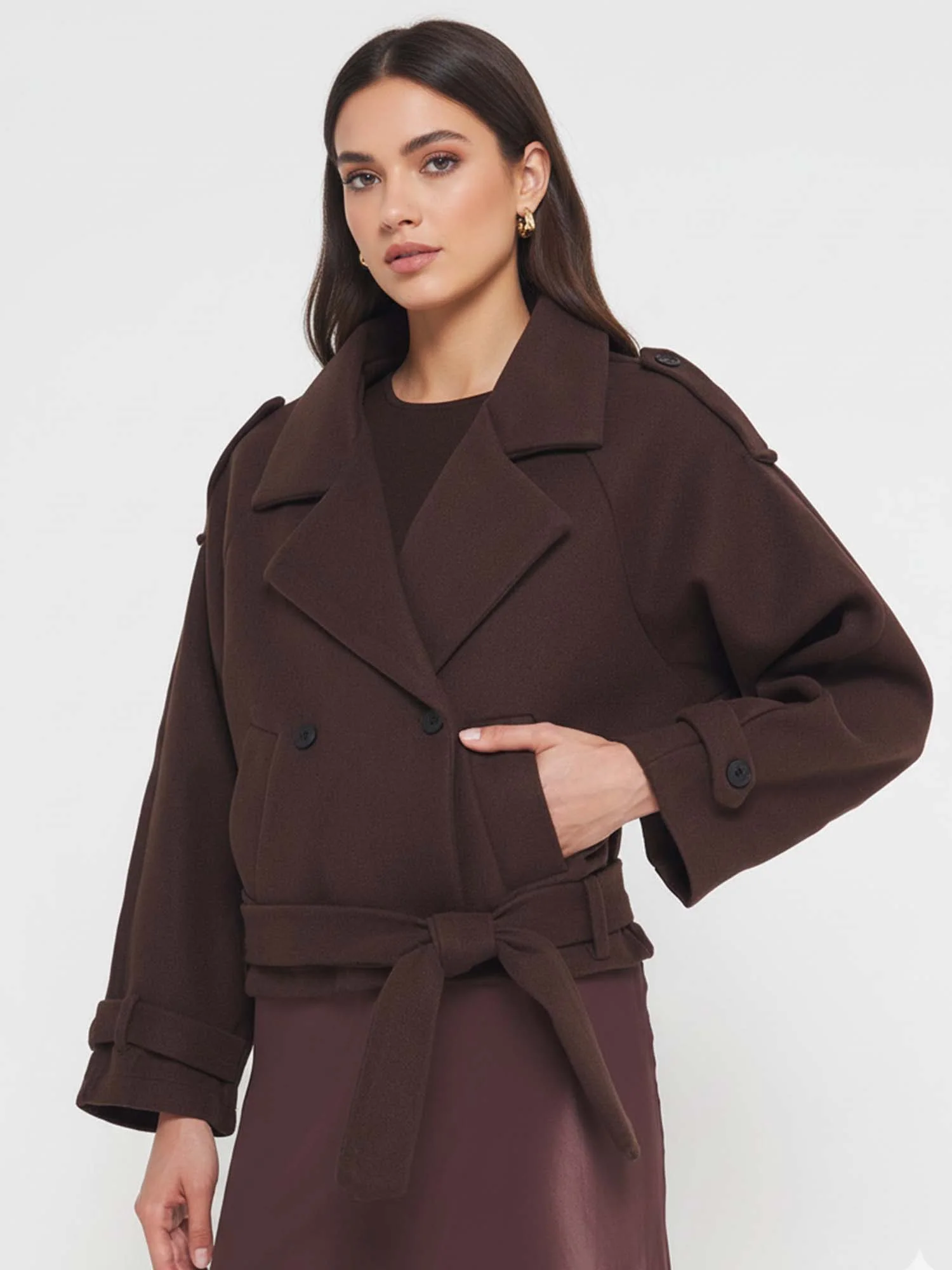Double-Breasted Wool Coat - XPRESSC