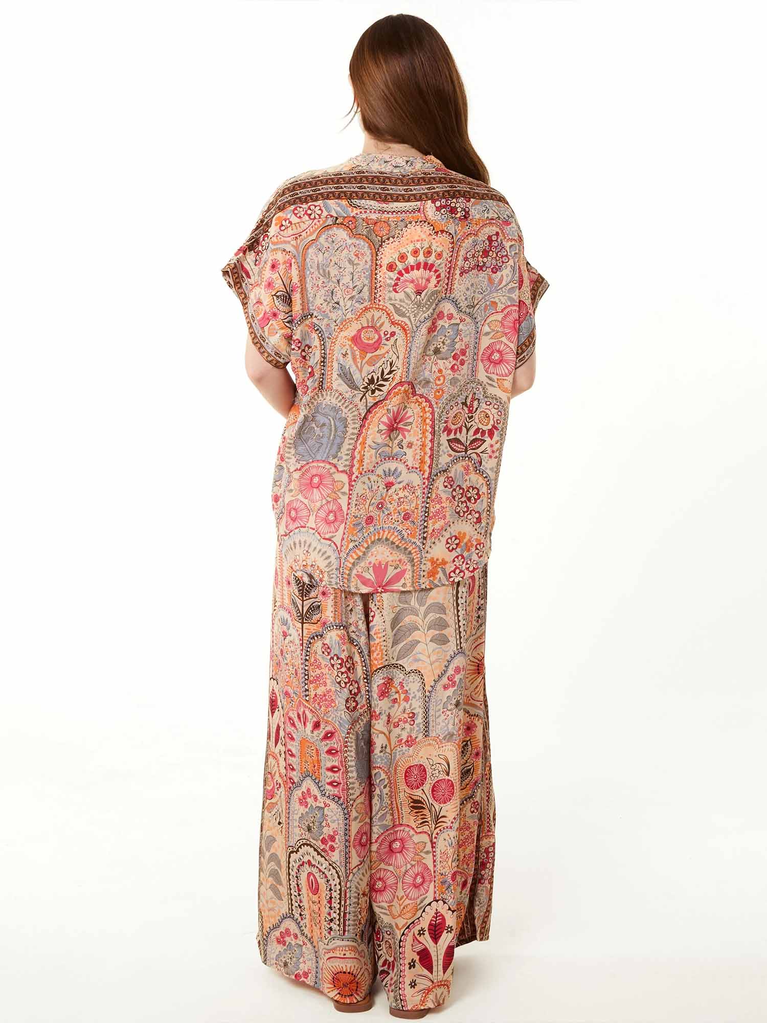 Terracotta Paisley Camp Shirt - XPRESSC