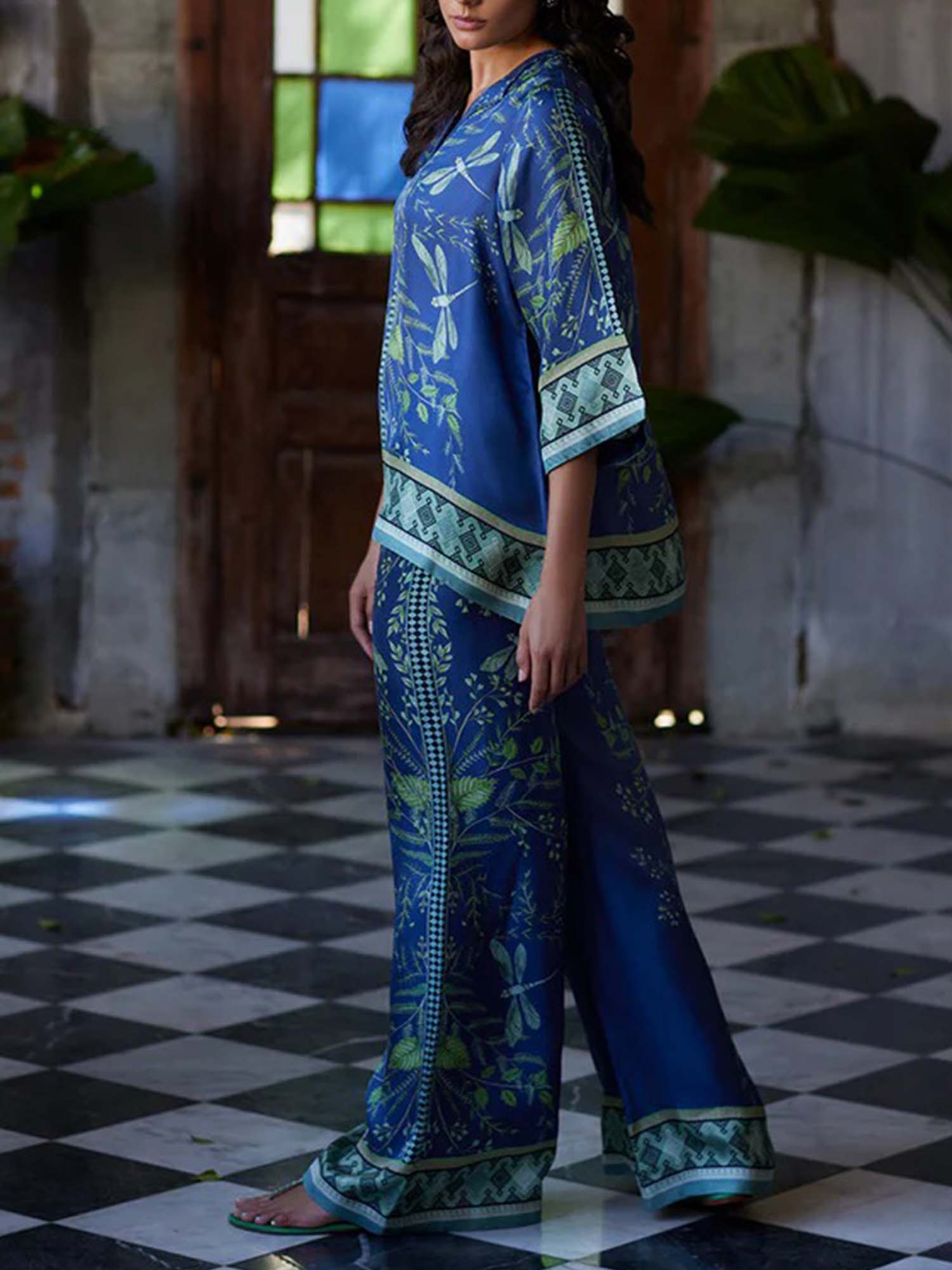 Indigo Dragonfly Camp Shirt - XPRESSC