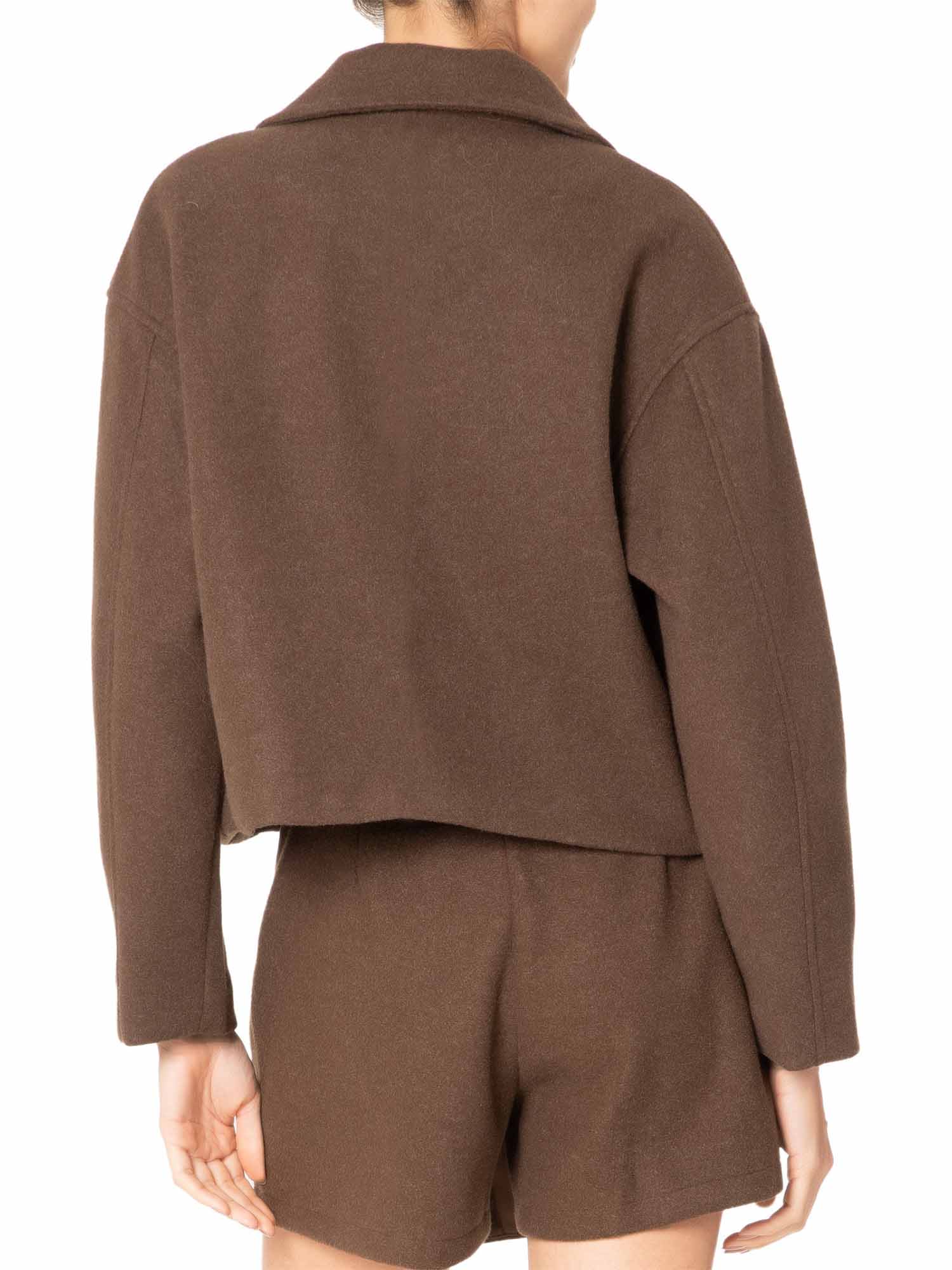 Cropped Wool-Blend Jacket - XPRESSC