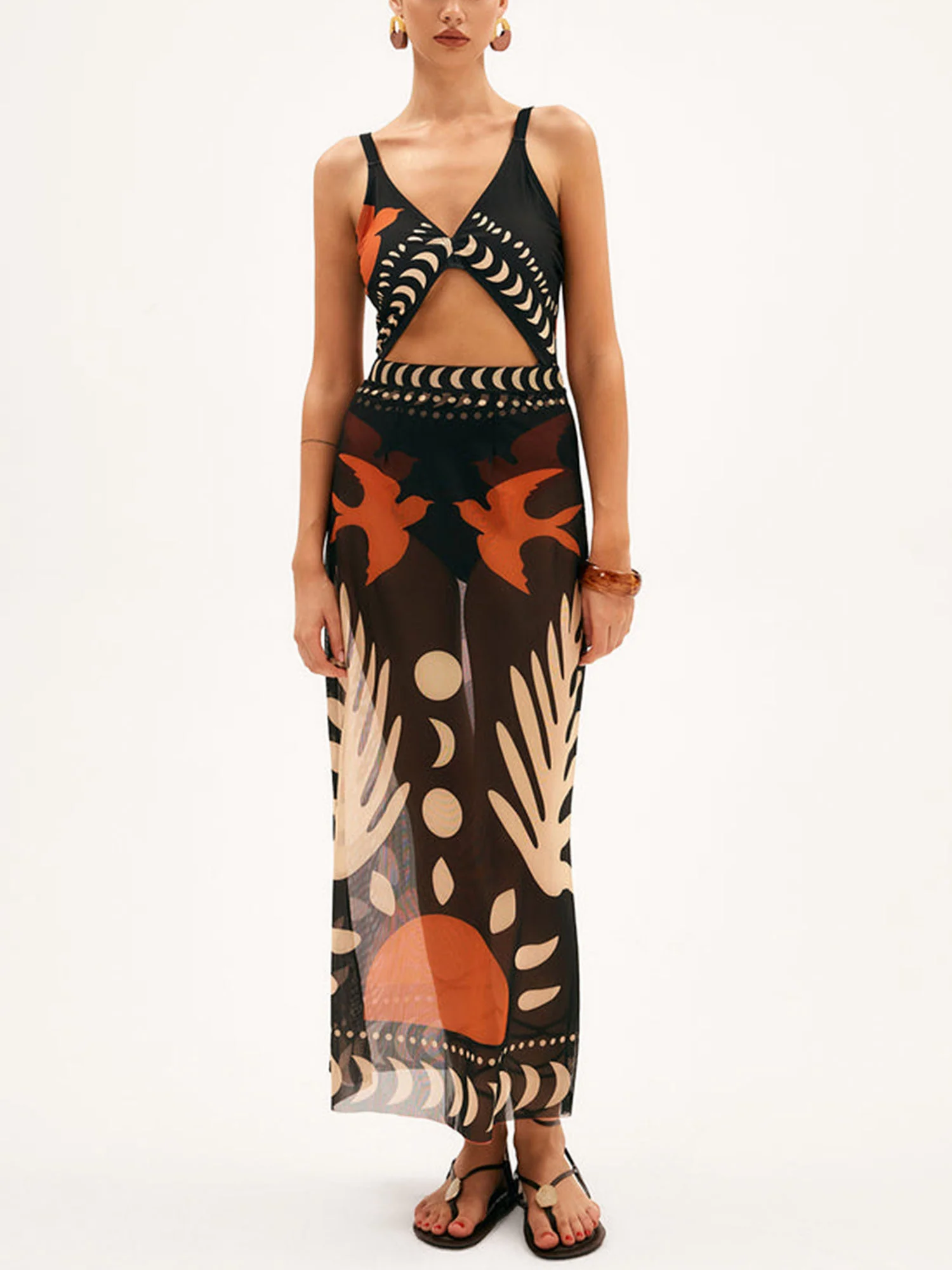 Black and Orange Cover-Up - XPRESSC