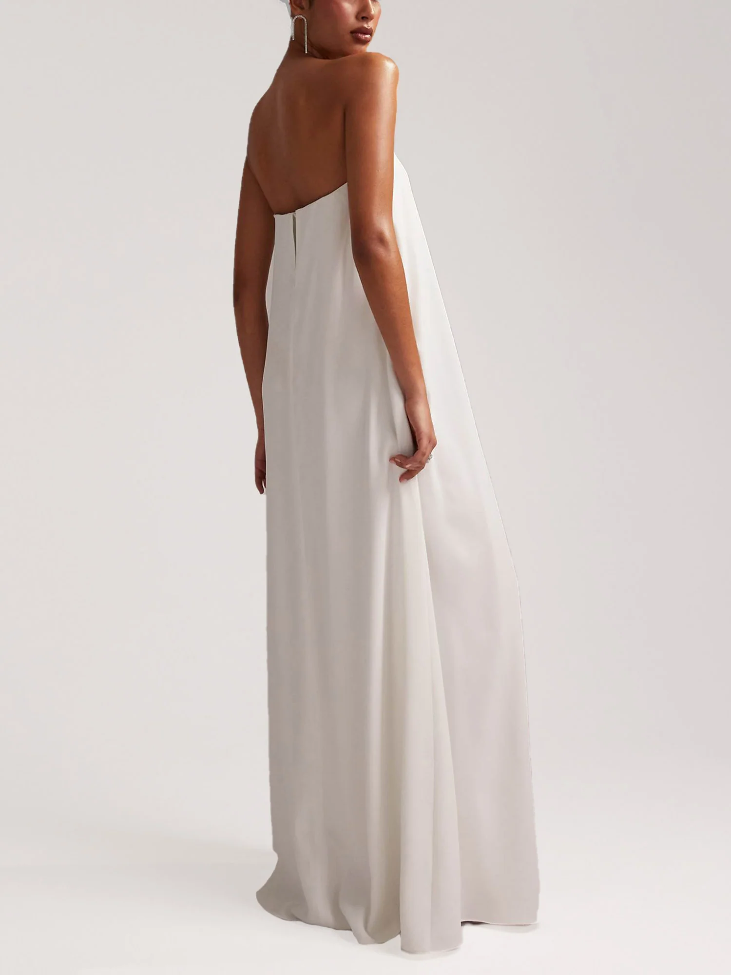 Strapless Flowing Maxi Dress - XPRESSC
