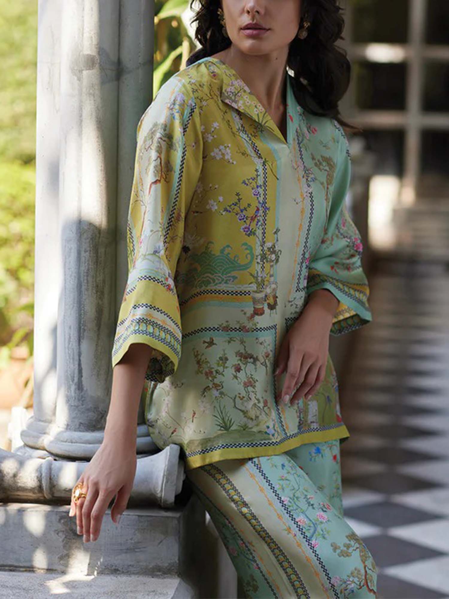 Serene Botanical Camp Shirt - XPRESSC