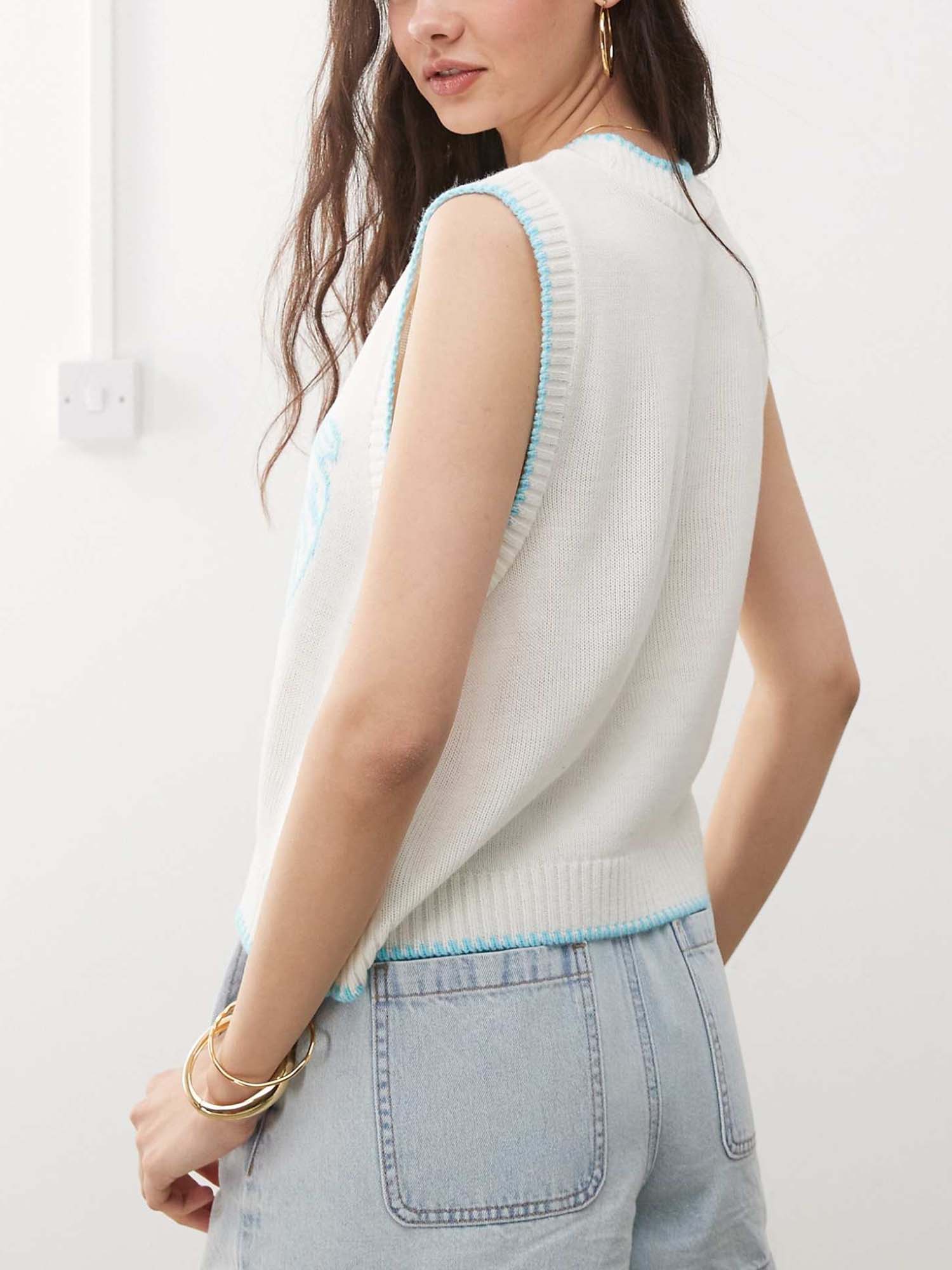 Pisces Pattern Knit Vest - XPRESSC